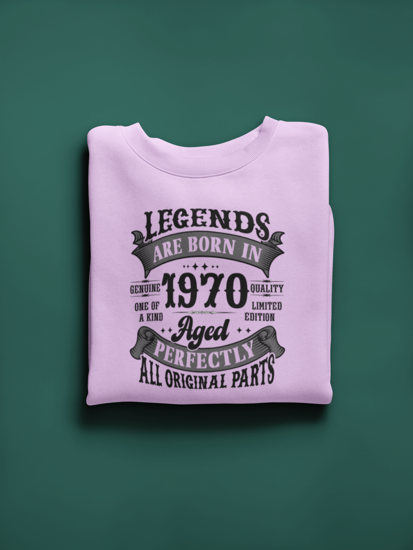 Legends Are Born Vintage in 1970 T-Shirt | Birth Year Edition