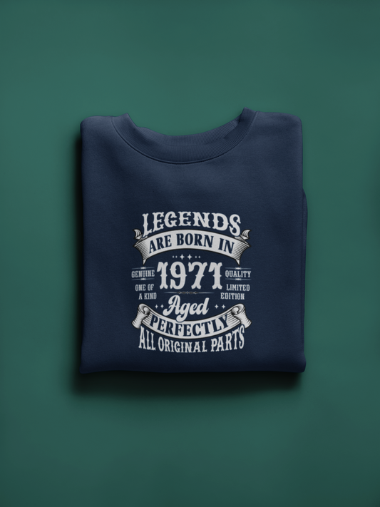 Legends Are Born Vintage in 1971 T-Shirt | Birth Year Edition