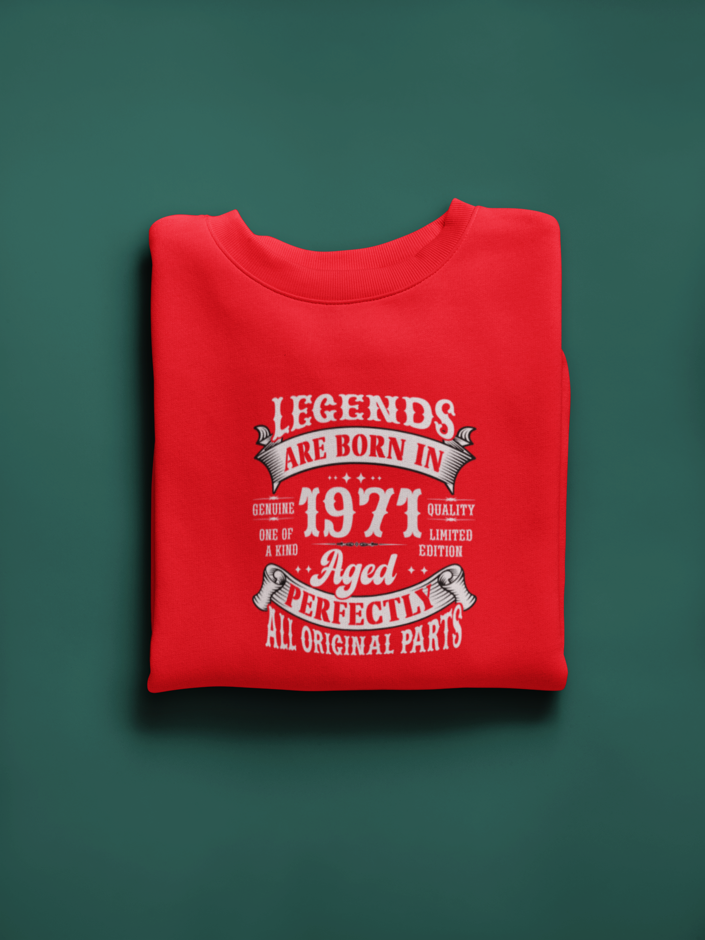 Legends Are Born Vintage in 1971 T-Shirt | Birth Year Edition