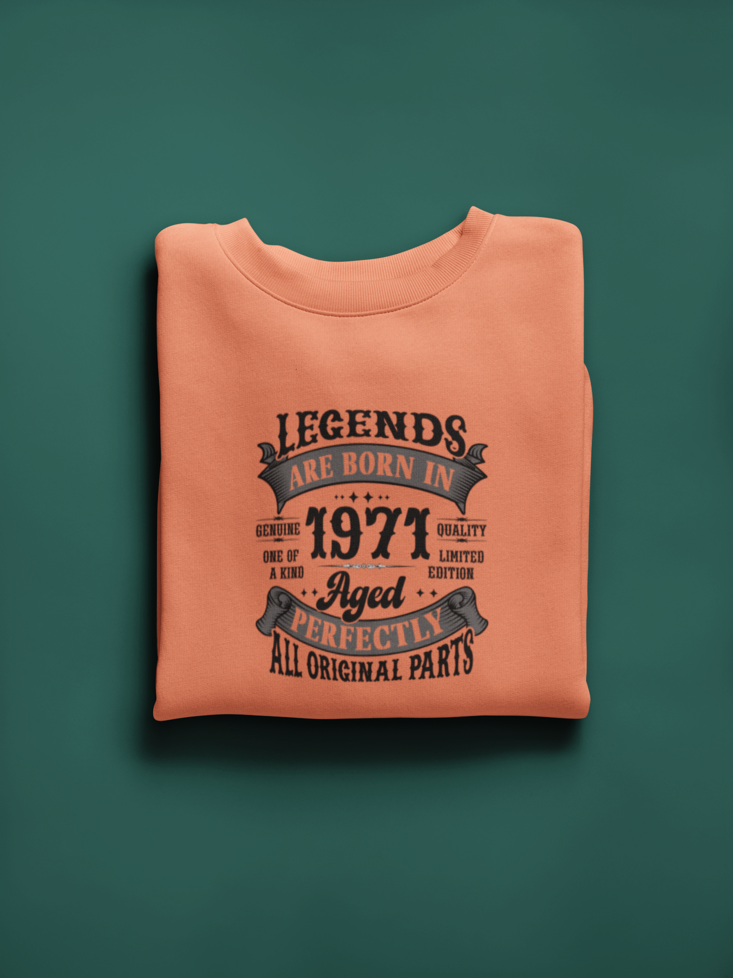 Legends Are Born Vintage in 1971 T-Shirt | Birth Year Edition