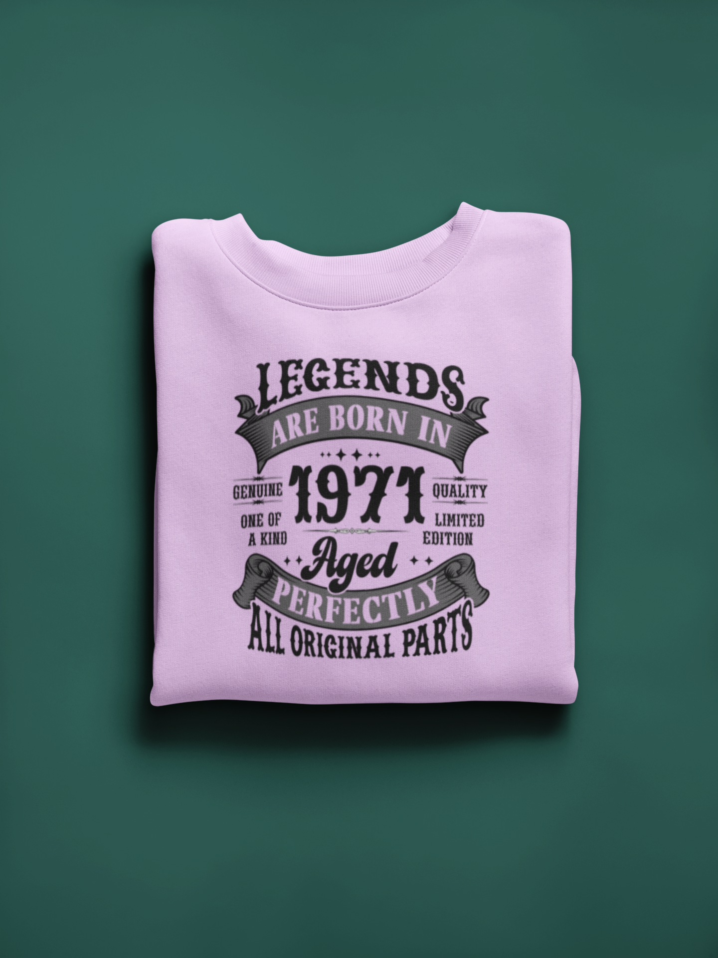 Legends Are Born Vintage in 1971 T-Shirt | Birth Year Edition