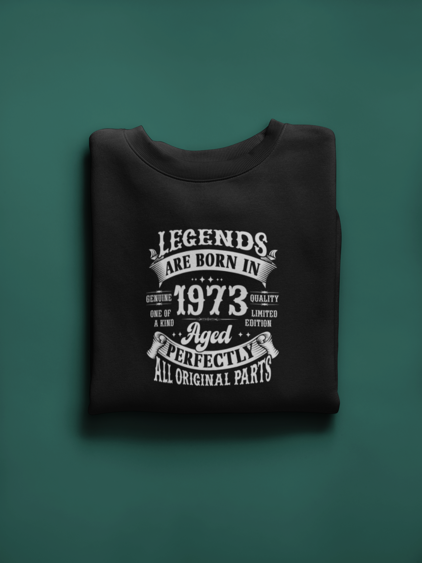 Legends Are Born Vintage in 1973 T-Shirt | Birth Year Edition