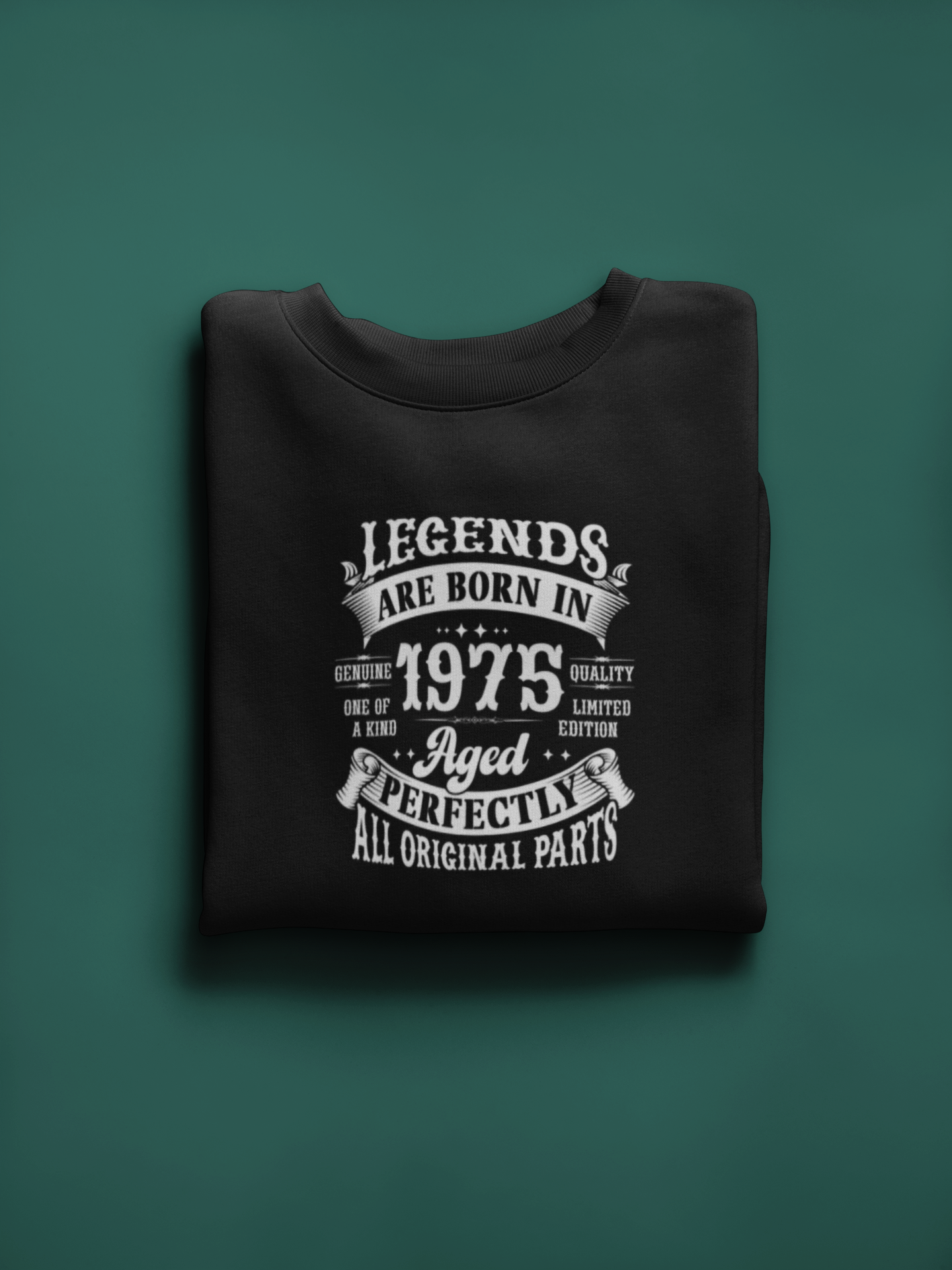 Legends Are Born Vintage in 1975 T-Shirt | Birth Year Edition