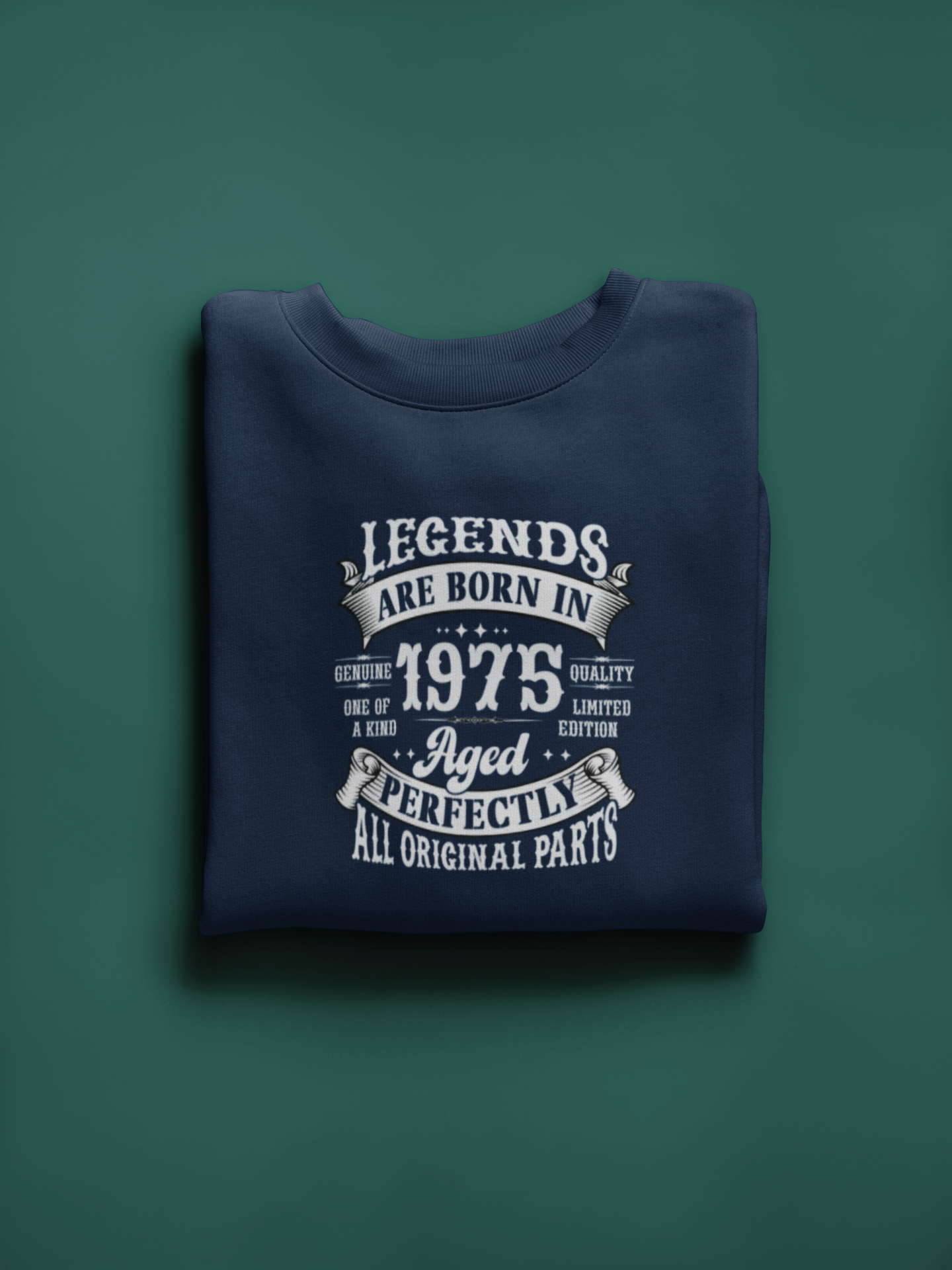 Legends Are Born Vintage in 1975 T-Shirt | Birth Year Edition