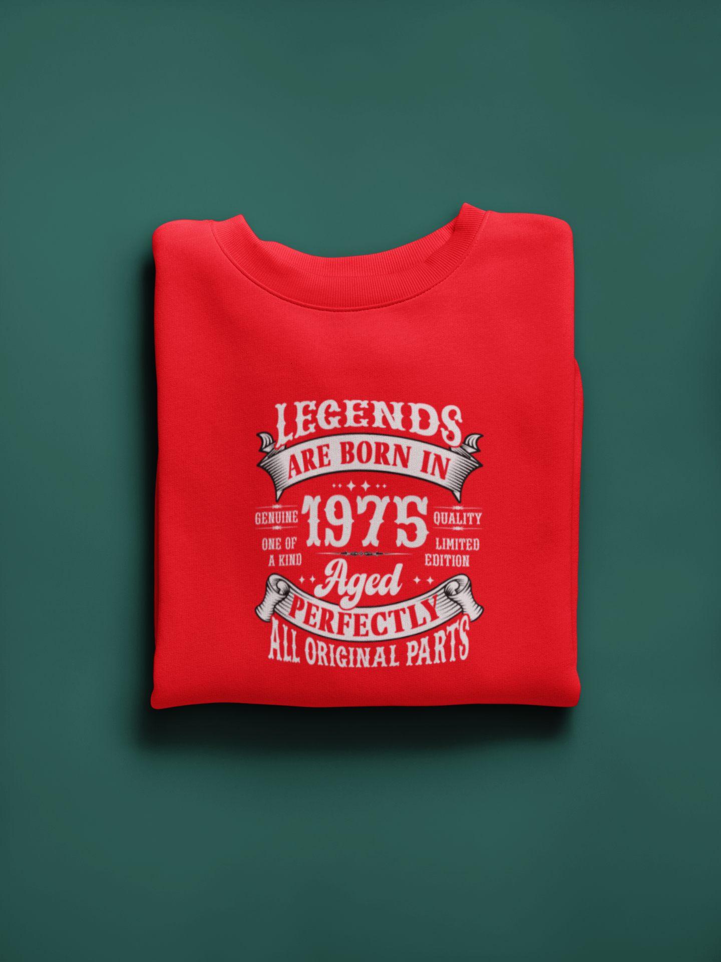 Legends Are Born Vintage in 1975 T-Shirt | Birth Year Edition