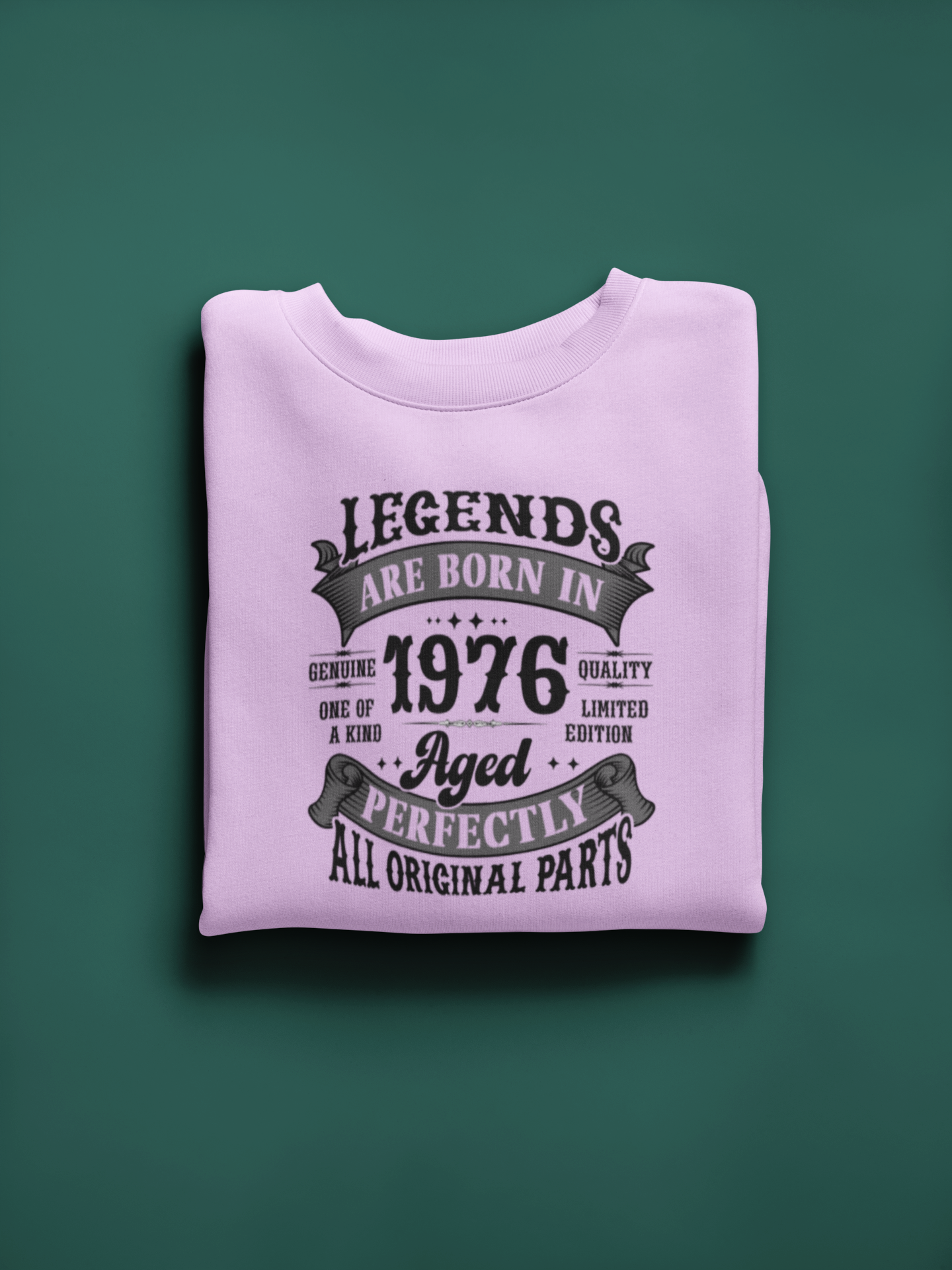 Legends Are Born Vintage in 1976 T-Shirt | Birth Year Edition