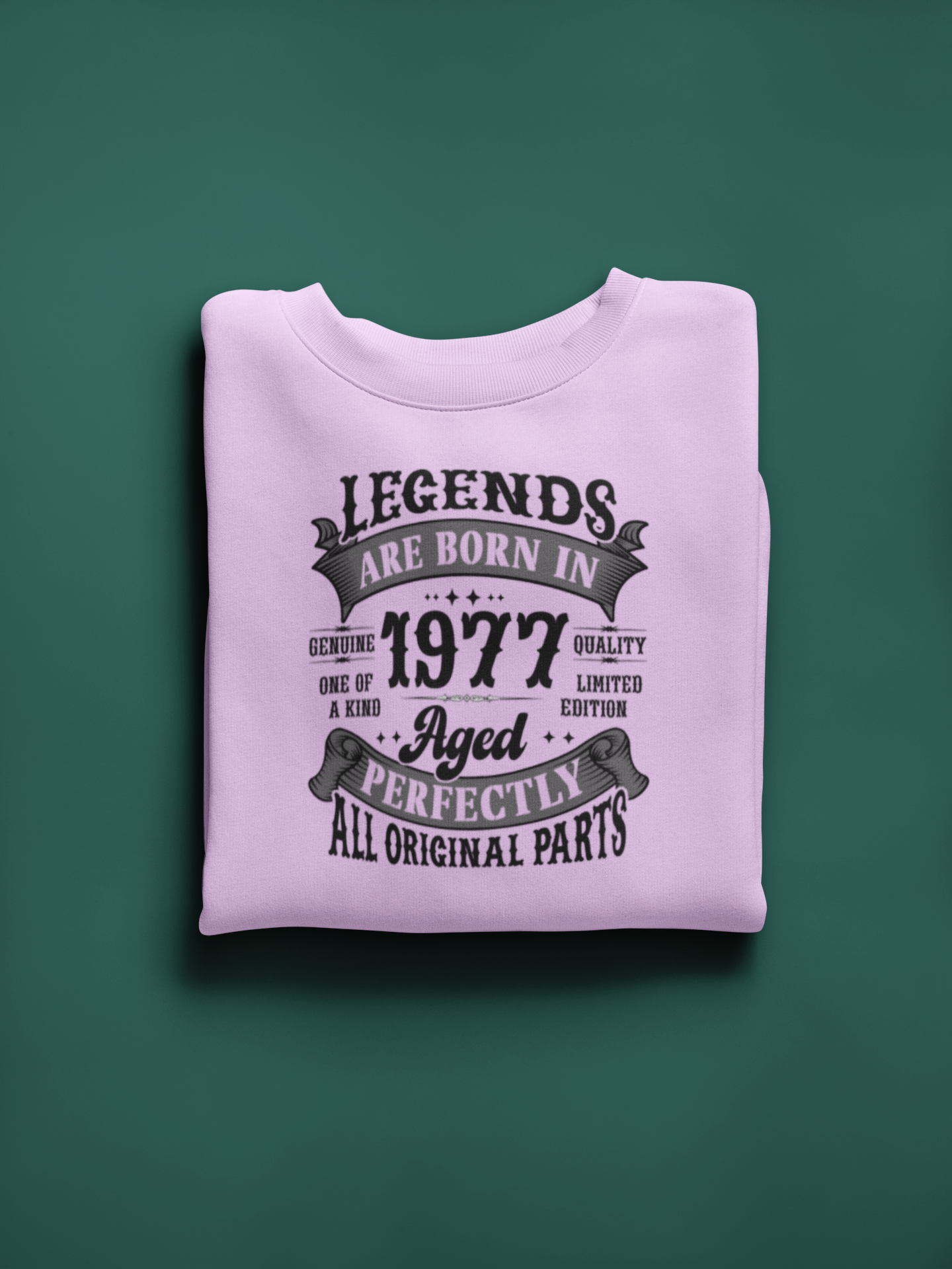 Legends Are Born Vintage in 1977 T-Shirt | Birth Year Edition