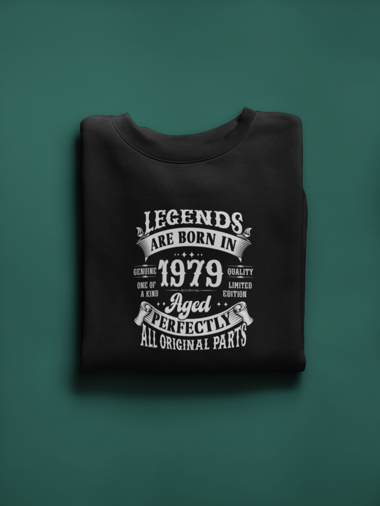 Legends Are Born Vintage in 1979 T-Shirt | Birth Year Edition