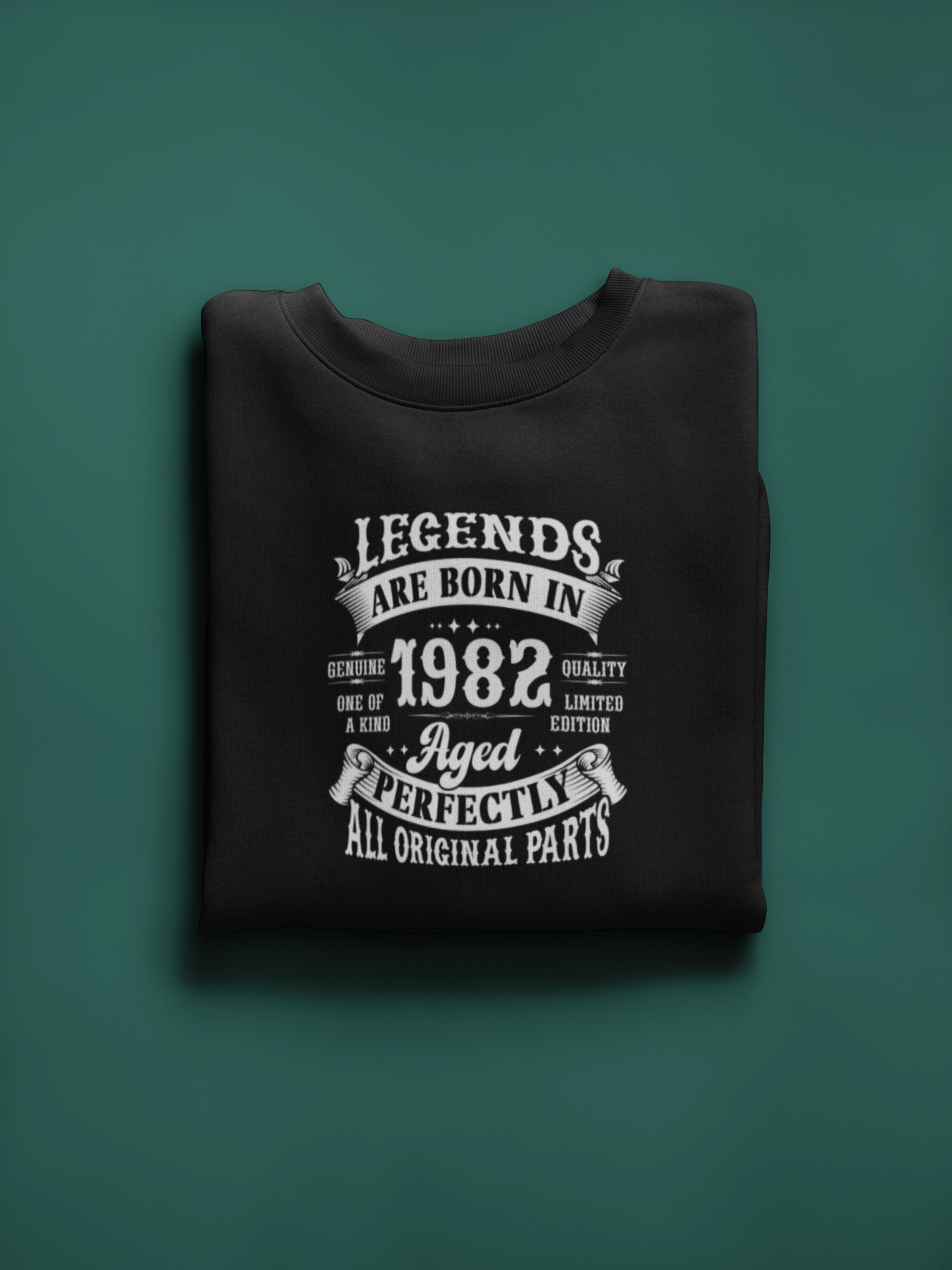 Legends Are Born Vintage in 1982 T-Shirt | Birth Year Edition