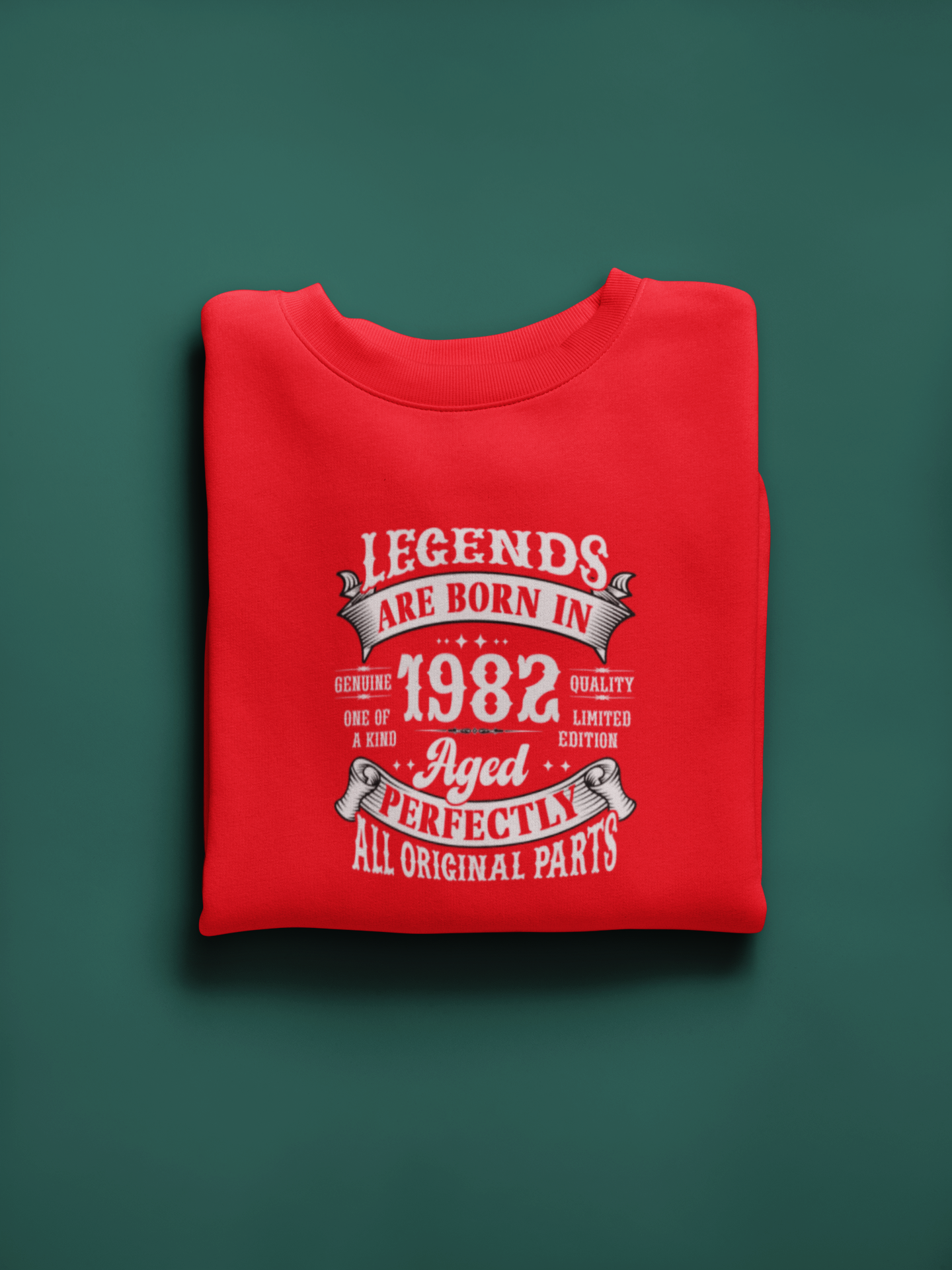 Legends Are Born Vintage in 1982 T-Shirt | Birth Year Edition