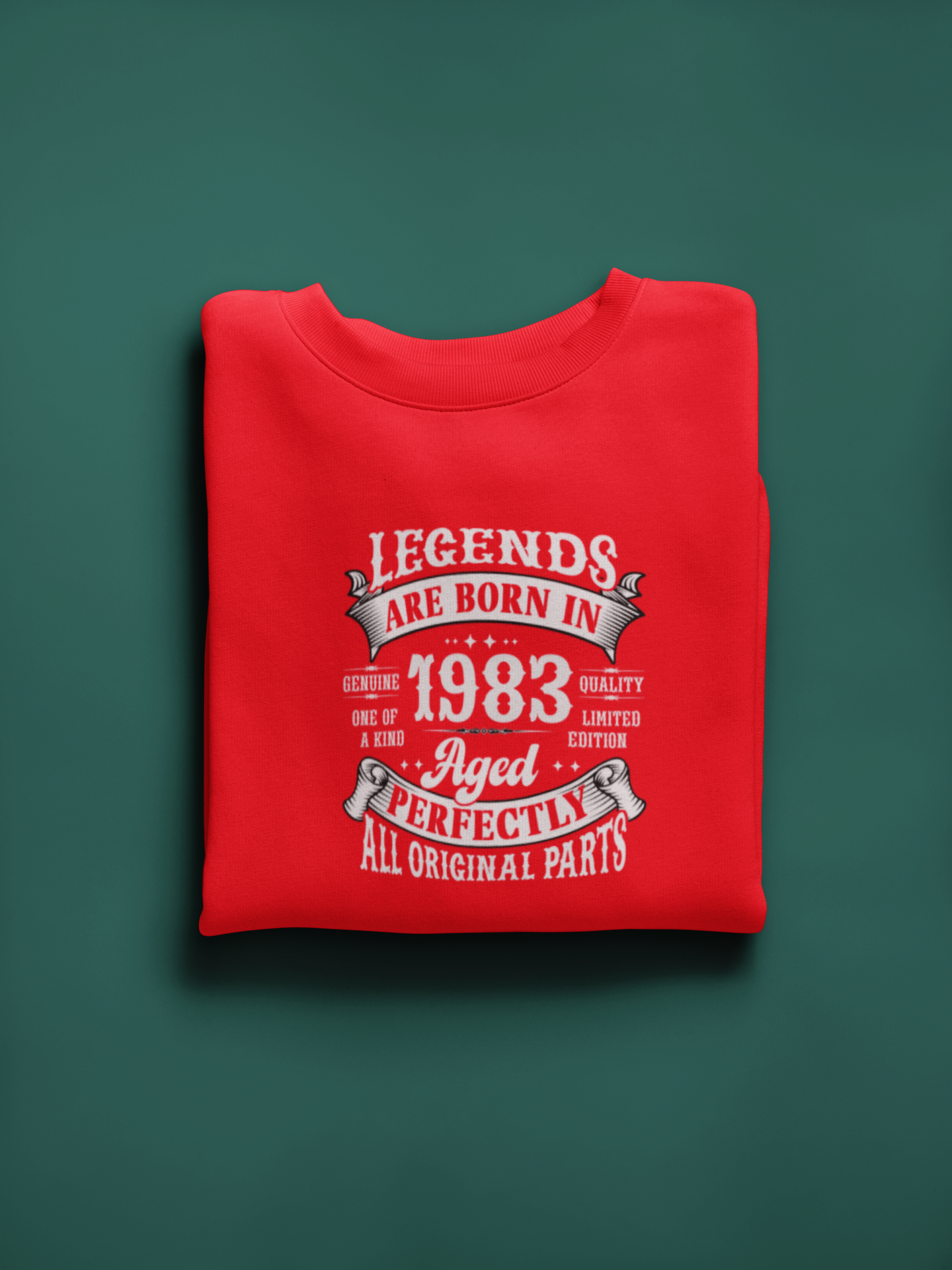 Legends Are Born Vintage in 1983 T-Shirt | Birth Year Edition