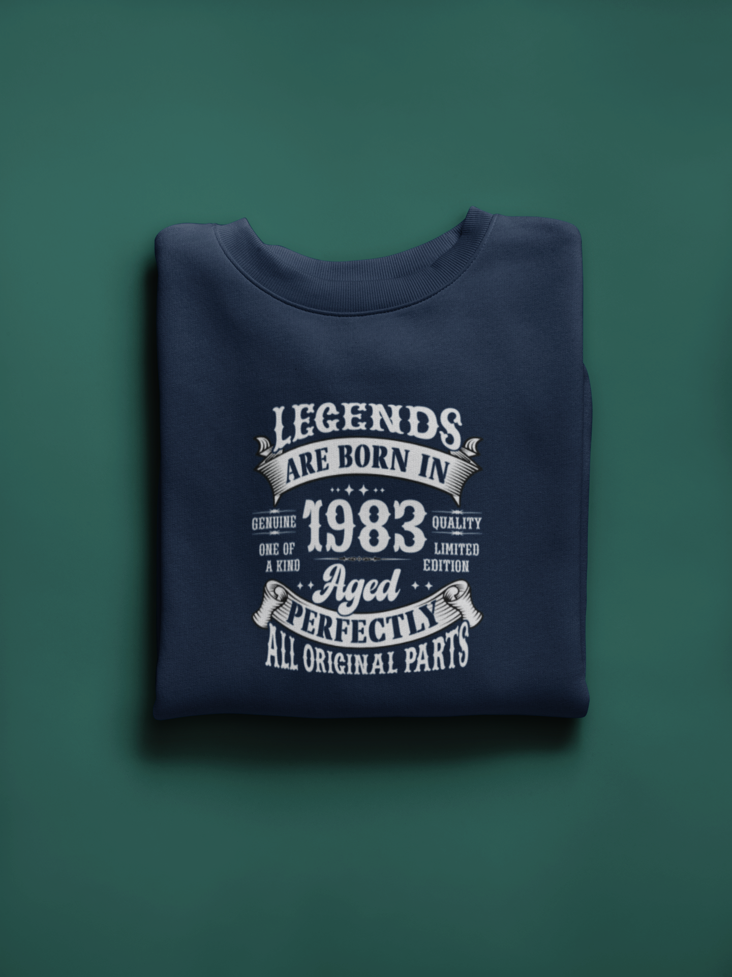 Legends Are Born Vintage in 1983 T-Shirt | Birth Year Edition