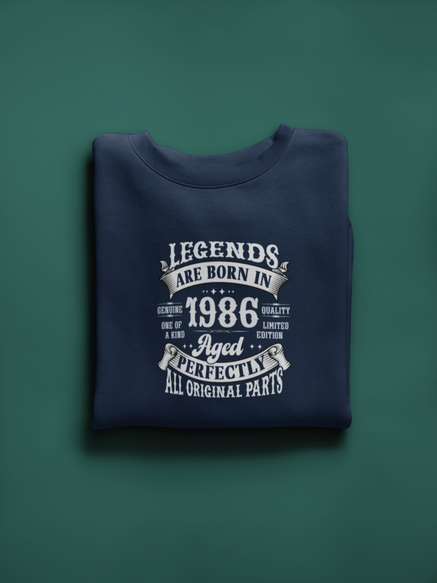 Legends Are Born Vintage in 1986 T-Shirt | Birth Year Edition