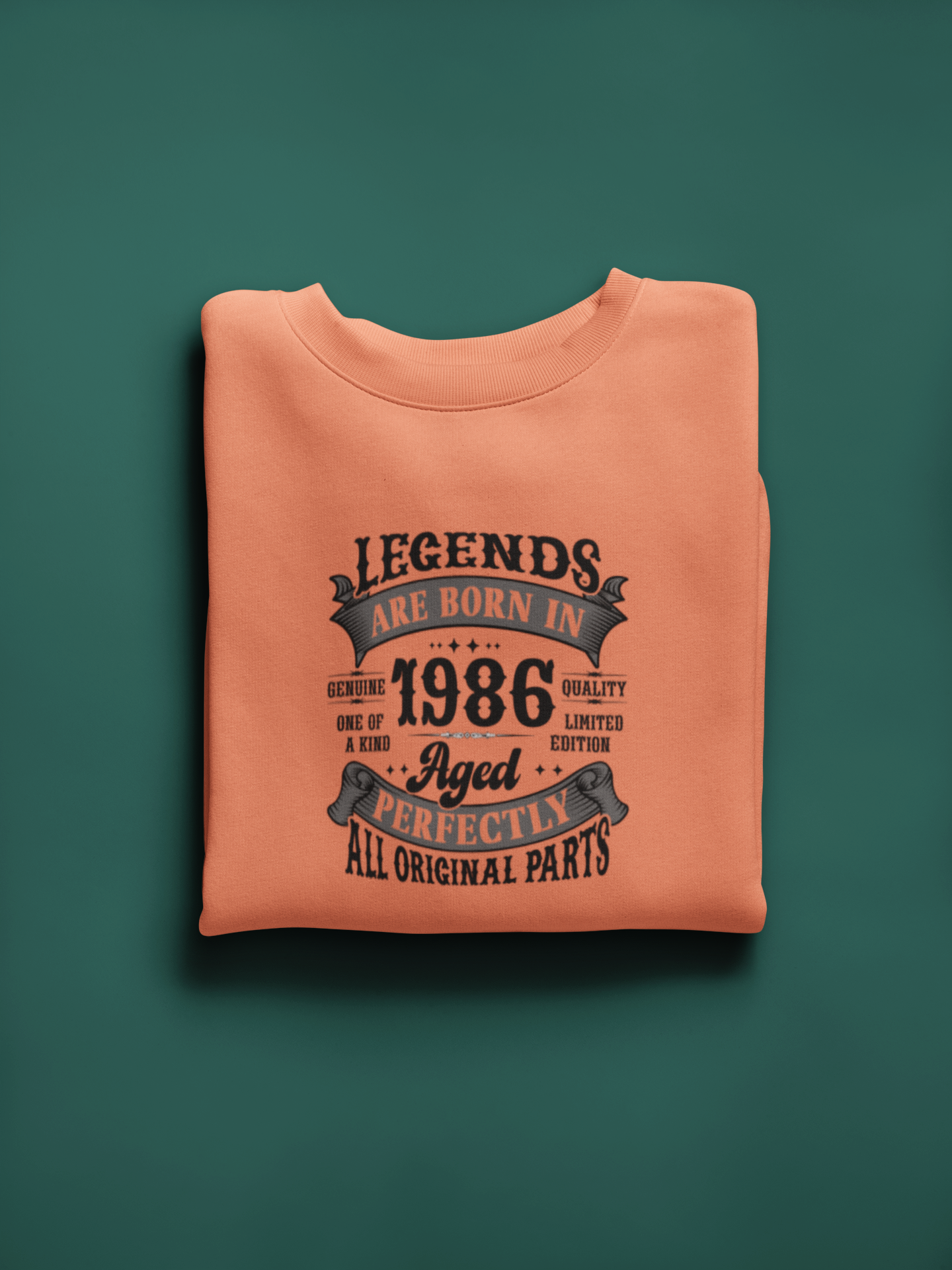 Legends Are Born Vintage in 1986 T-Shirt | Birth Year Edition