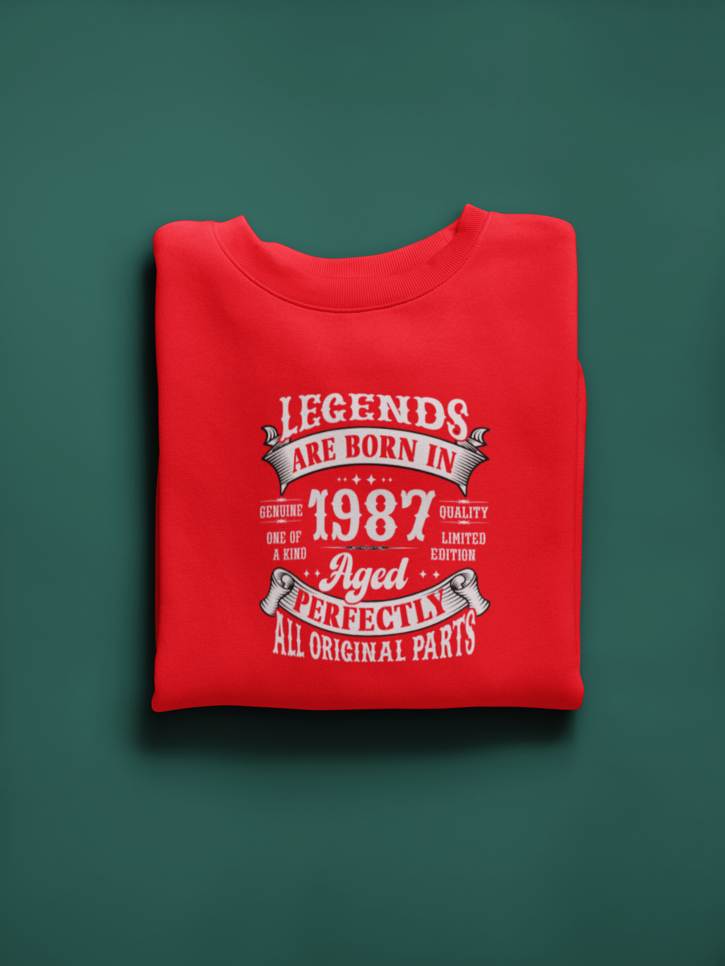 Legends Are Born Vintage in 1987 T-Shirt | Birth Year Edition