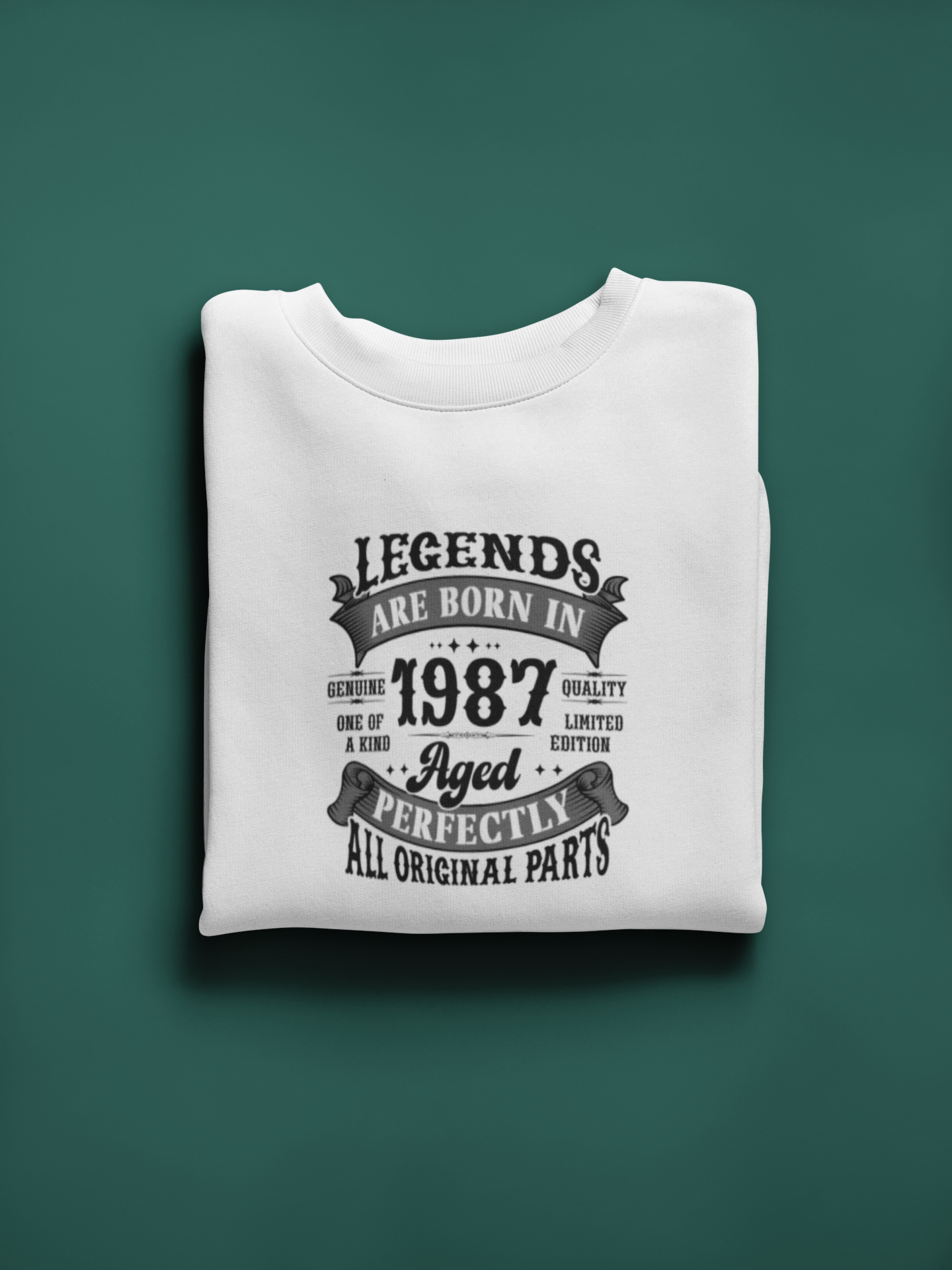 Legends Are Born Vintage in 1987 T-Shirt | Birth Year Edition