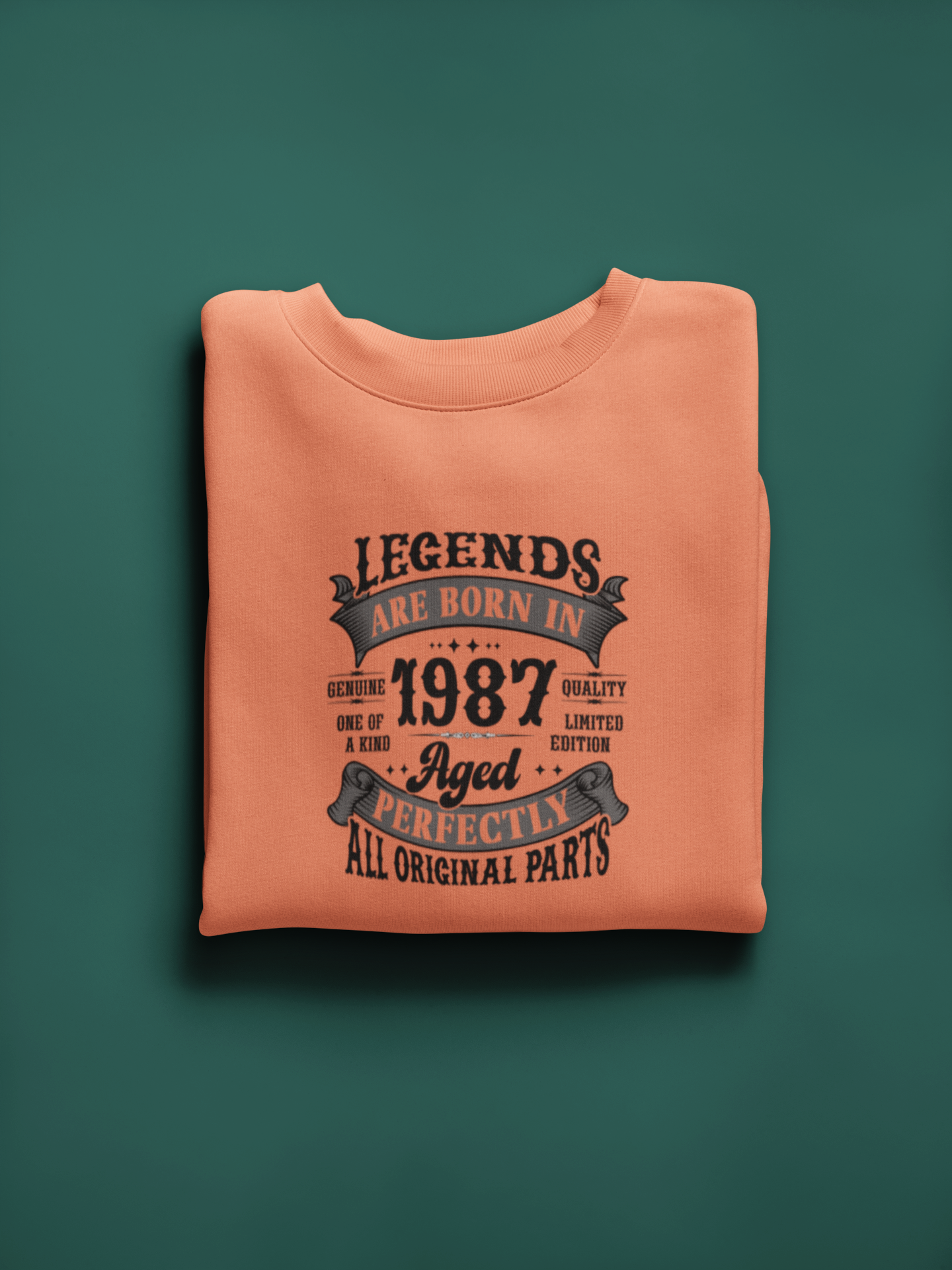 Legends Are Born Vintage in 1987 T-Shirt | Birth Year Edition