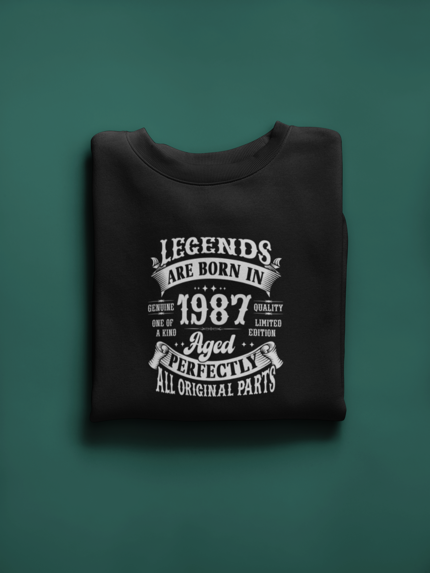 Legends Are Born Vintage in 1987 T-Shirt | Birth Year Edition