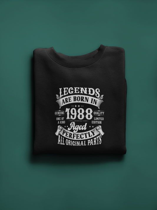 Legends Are Born Vintage in 1988 T-Shirt | Birth Year Edition