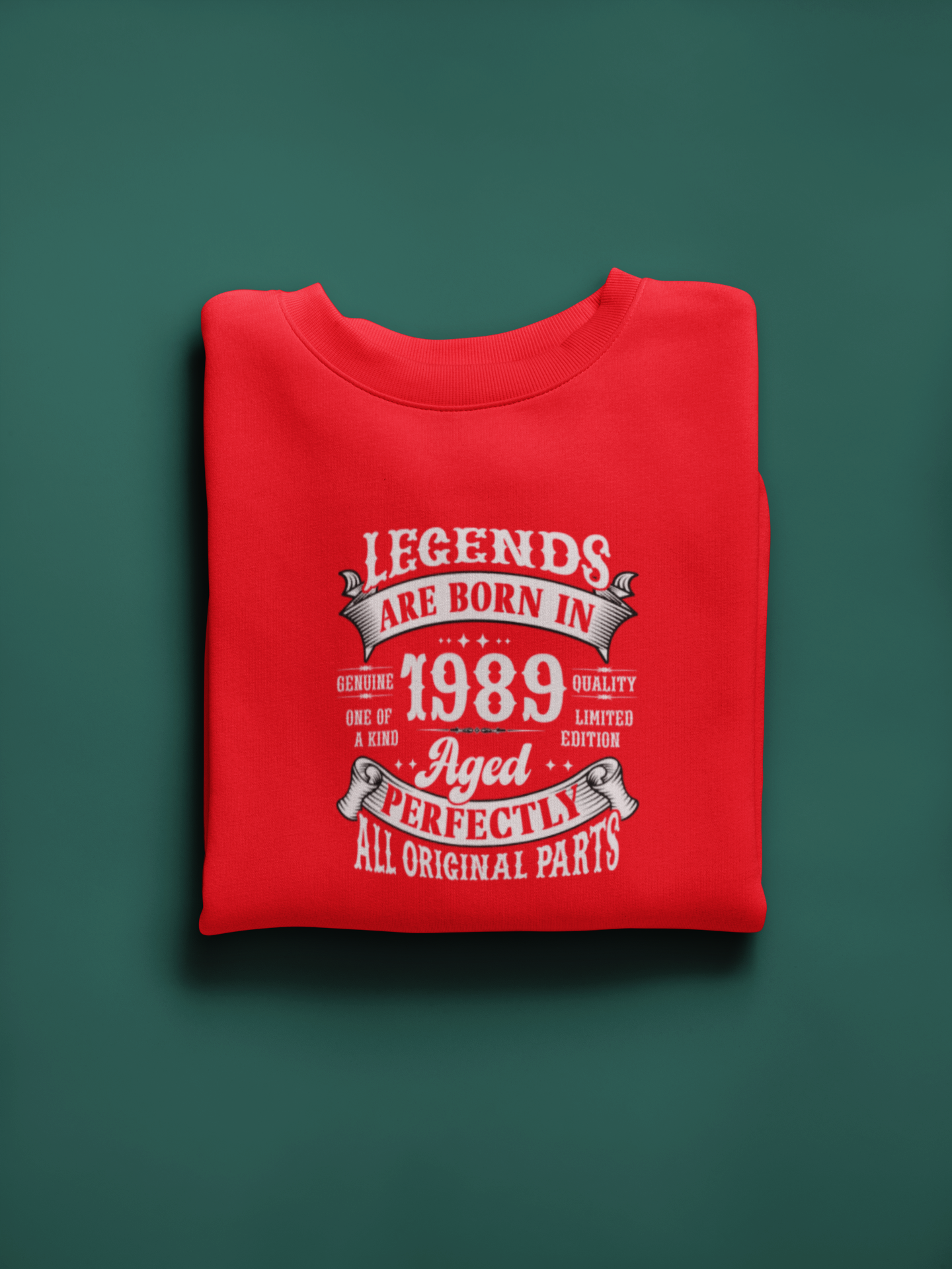 Legends Are Born Vintage in 1989 T-Shirt | Birth Year Edition