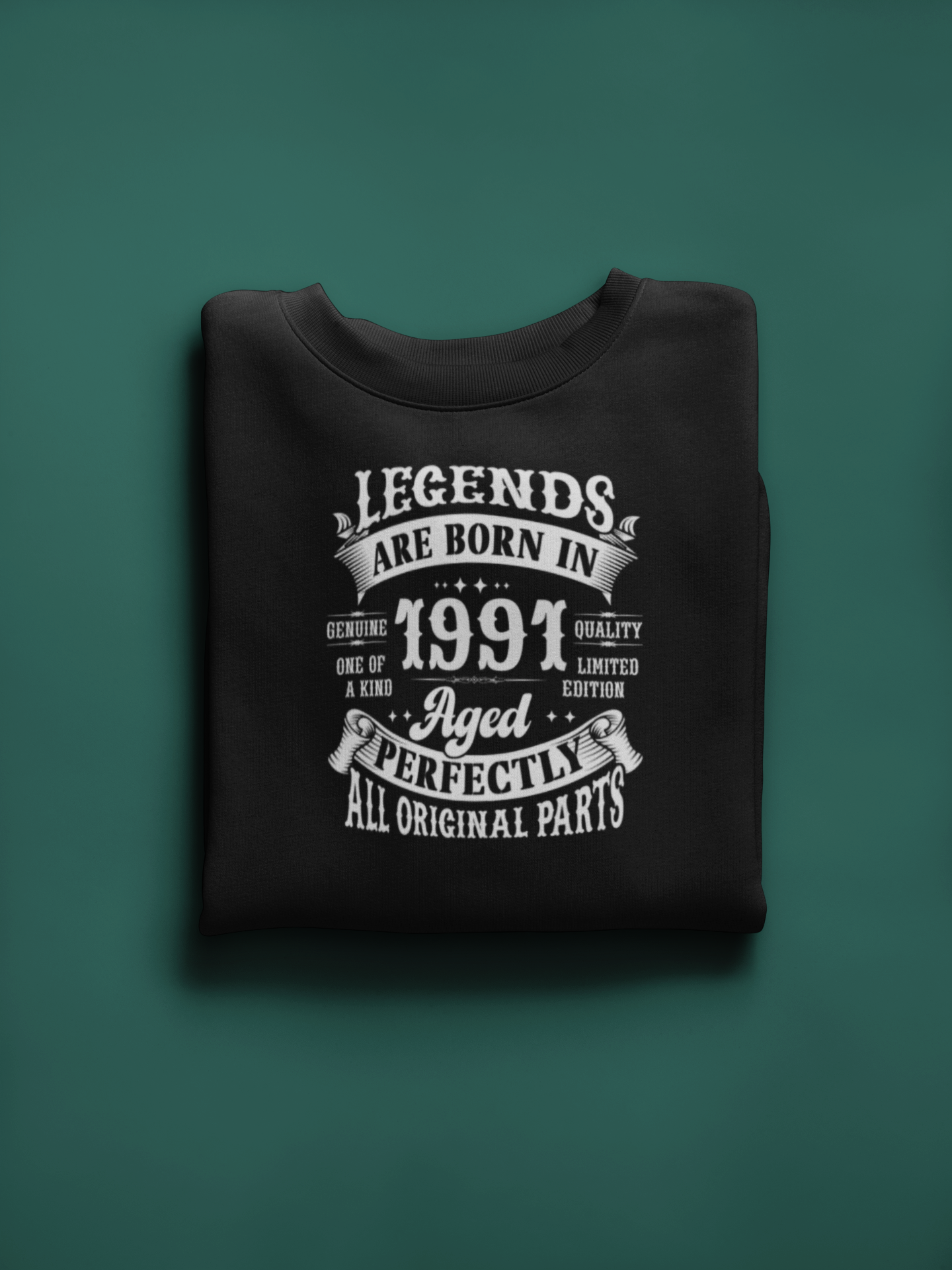 Legends Are Born Vintage in 1991 T-Shirt | Birth Year Edition