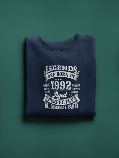 Legends Are Born Vintage in 1992 T-Shirt | Birth Year Edition