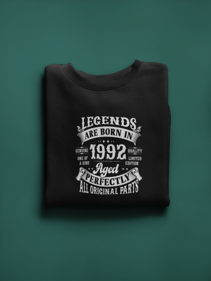 Legends Are Born Vintage in 1992 T-Shirt | Birth Year Edition