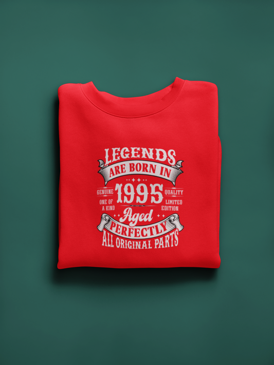 Legends Are Born Vintage in 1995 T-Shirt | Birth Year Edition