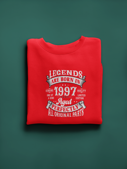 Legends Are Born Vintage in 1997 T-Shirt | Birth Year Edition