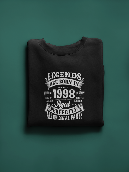 Legends Are Born Vintage in 1998 T-Shirt | Birth Year Edition