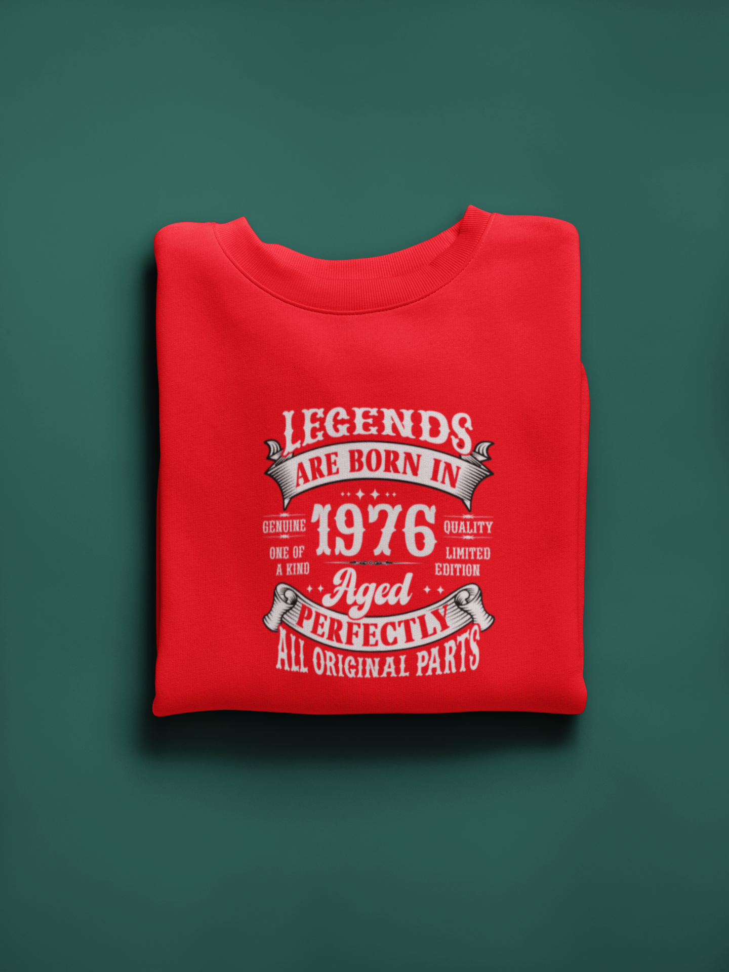 Legends Are Born Vintage in 1976 T-Shirt | Birth Year Edition