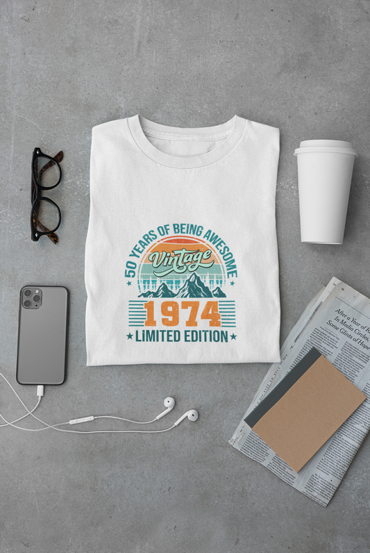 Vintage 1974 Limited Edition Regular Classic Premium T-shirt