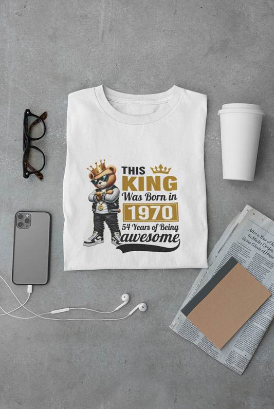 This King was Born in 1970 Limited Edition Premium T-shirt