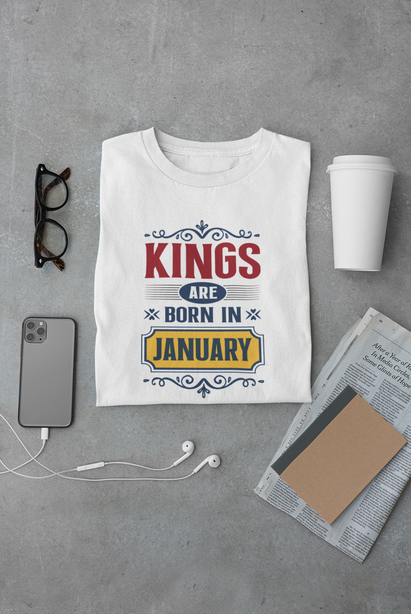 Kings are born in January Limited Edition T-shirt