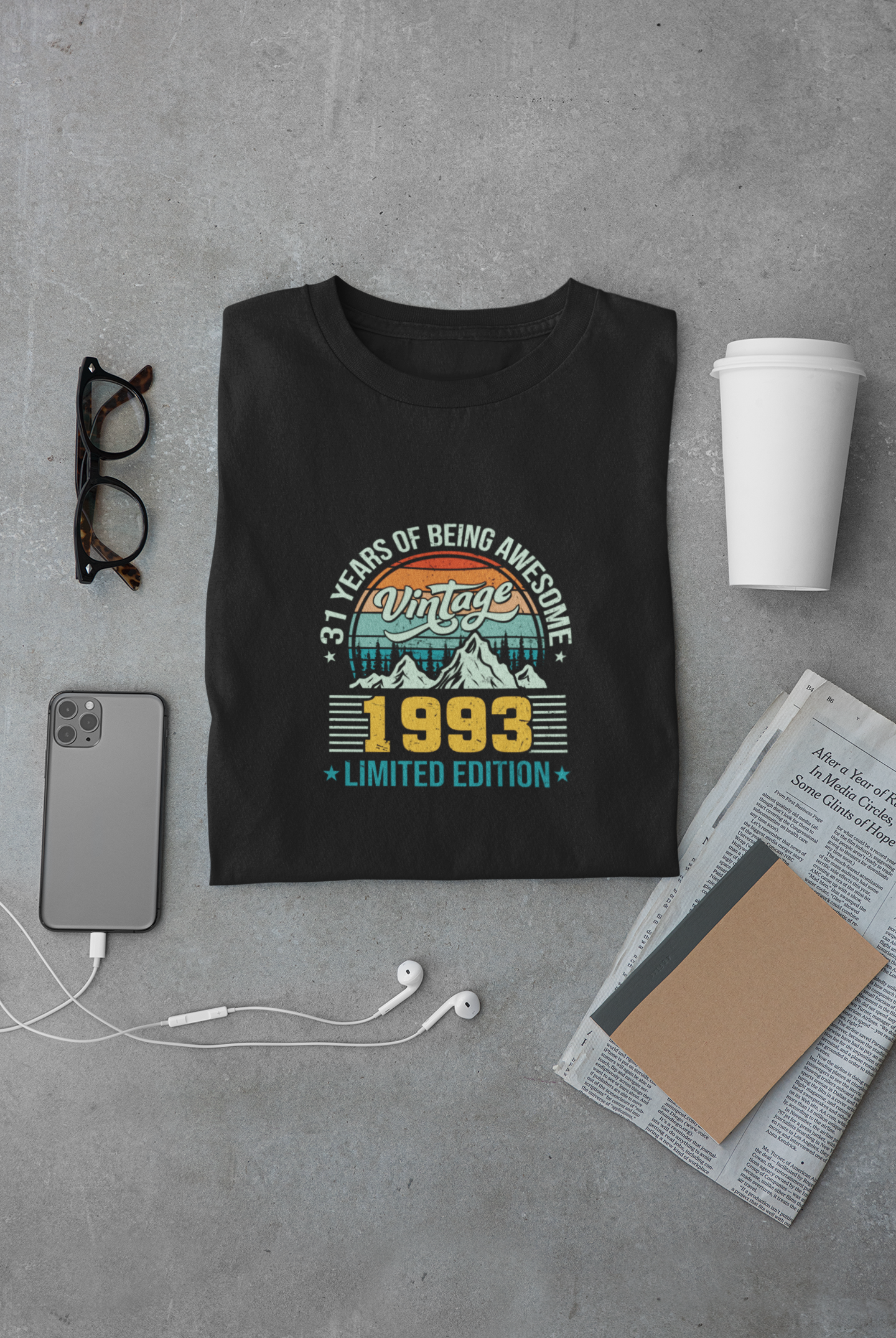 Vintage 1993 Limited Edition Regular Classic Premium T-shirt