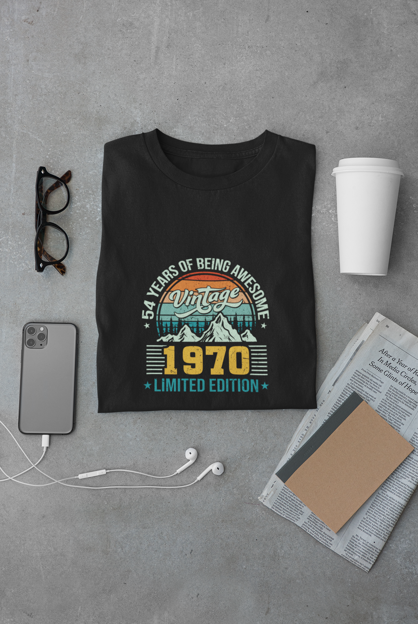 Vintage 1970 Limited Edition Regular Classic Premium T-shirt