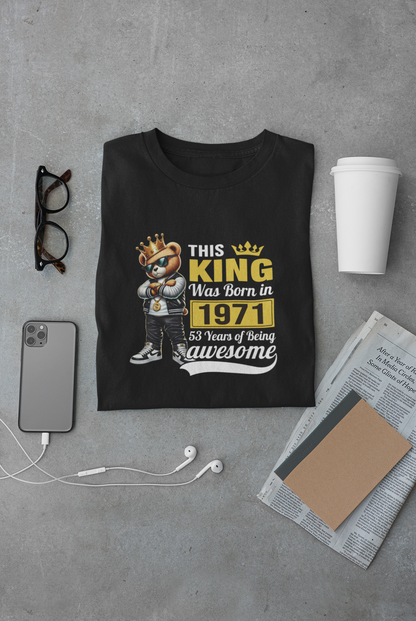 This King was Born in 1971 Limited Edition Premium T-shirt