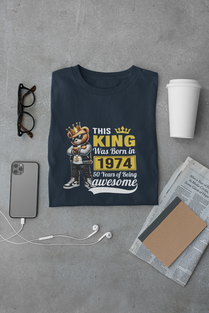 This King was Born in 1974 Limited Edition Premium T-shirt