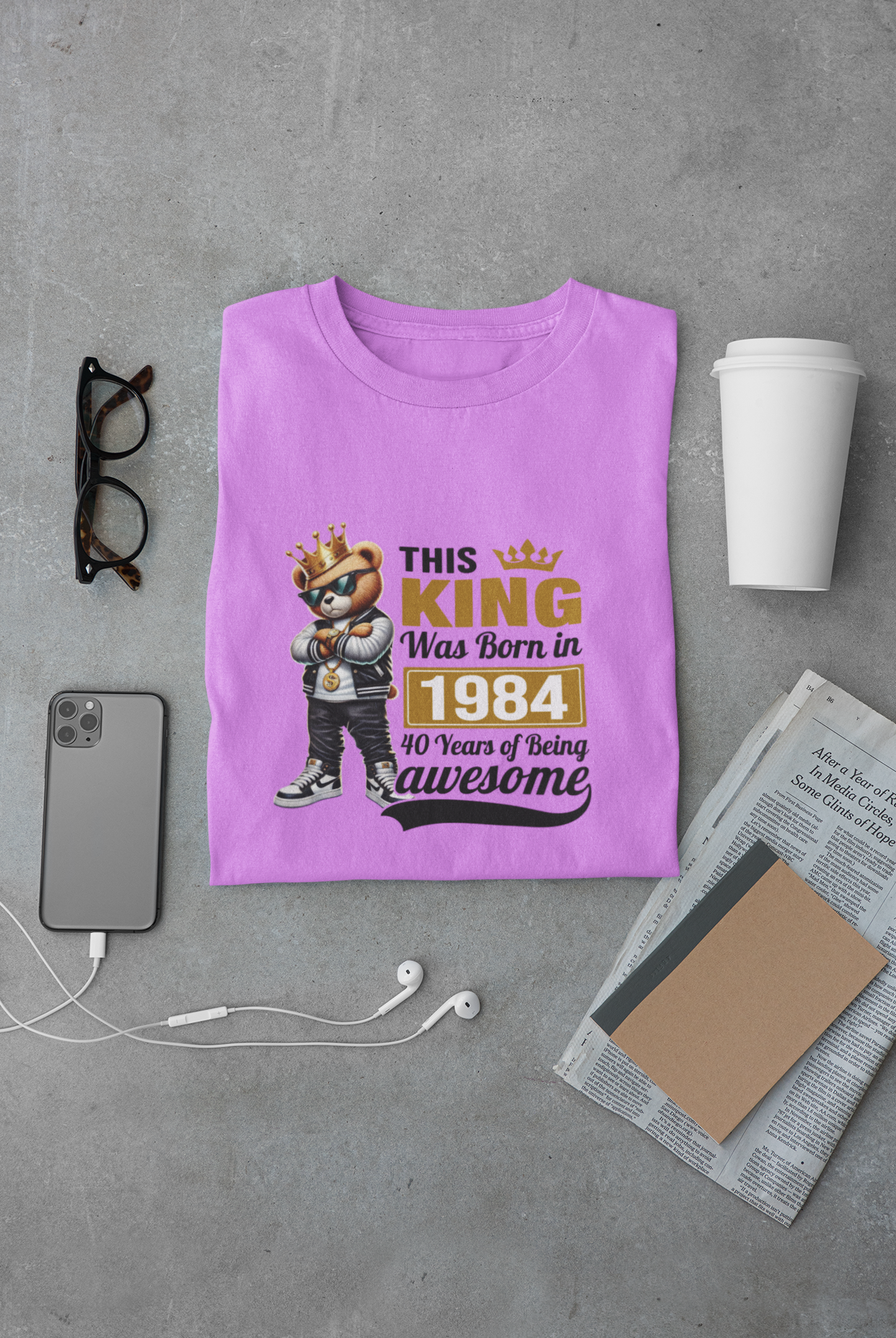 This King was Born in 1984 Limited Edition Premium T-shirt