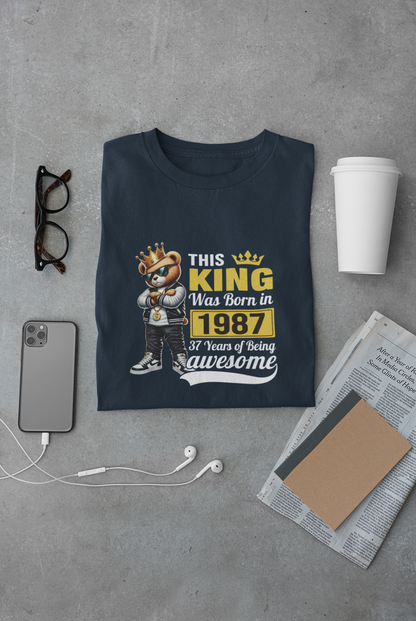 This King was Born in 1987 Limited Edition Premium T-shirt