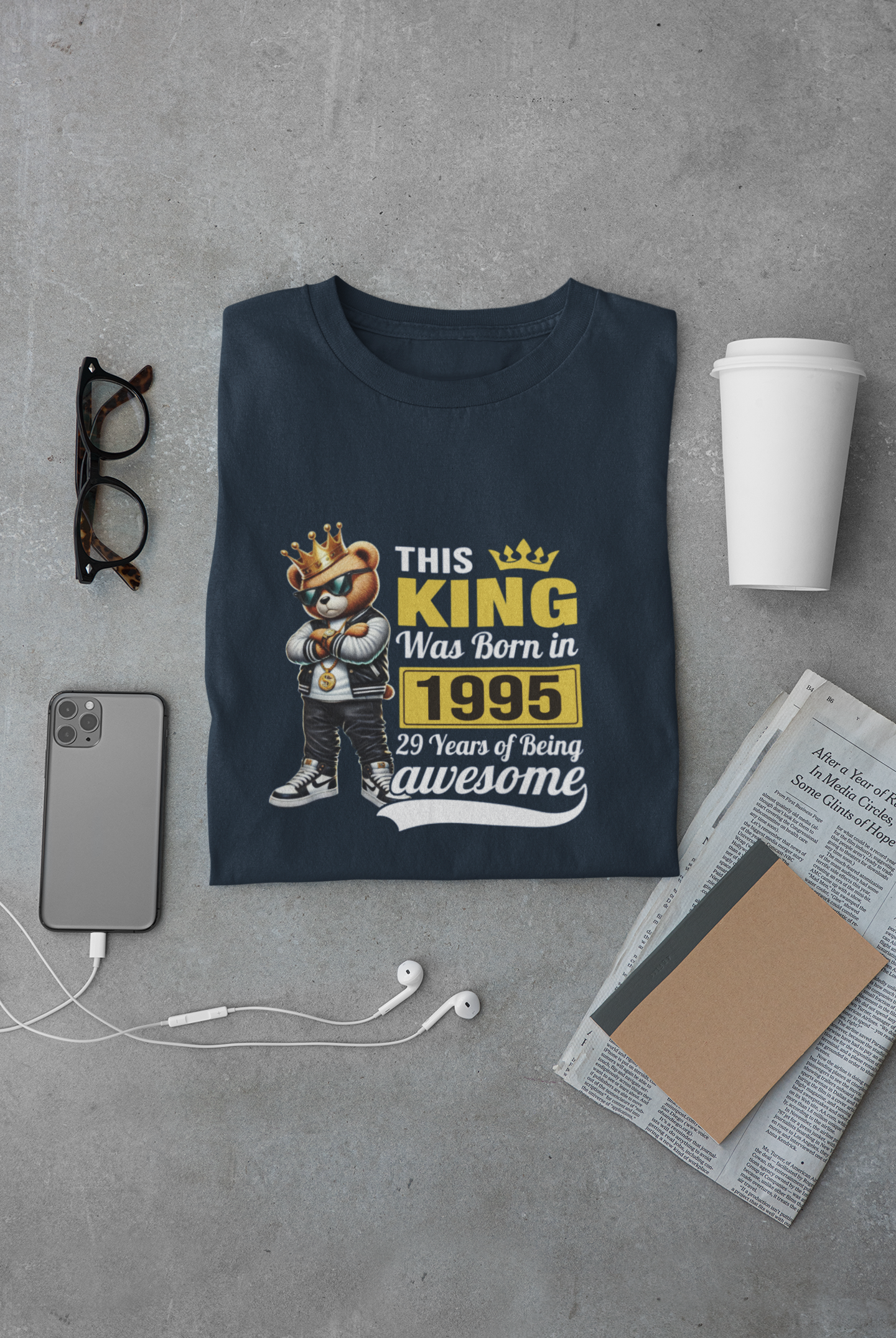 This King was Born in 1995 Limited Edition Premium T-shirt