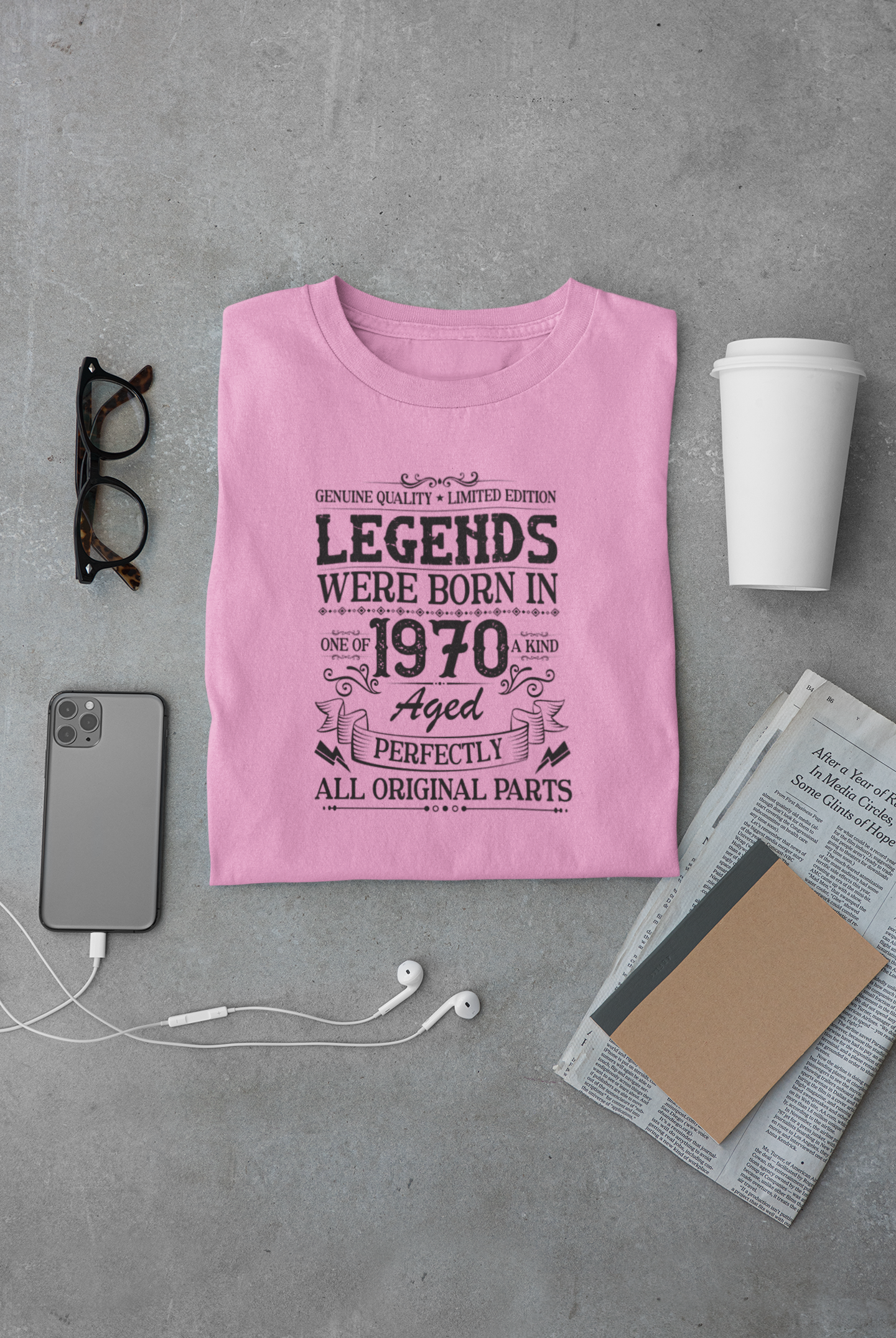 Legends were Born in 1970, Aged Perfectly Limited Edition Regular T-shirt