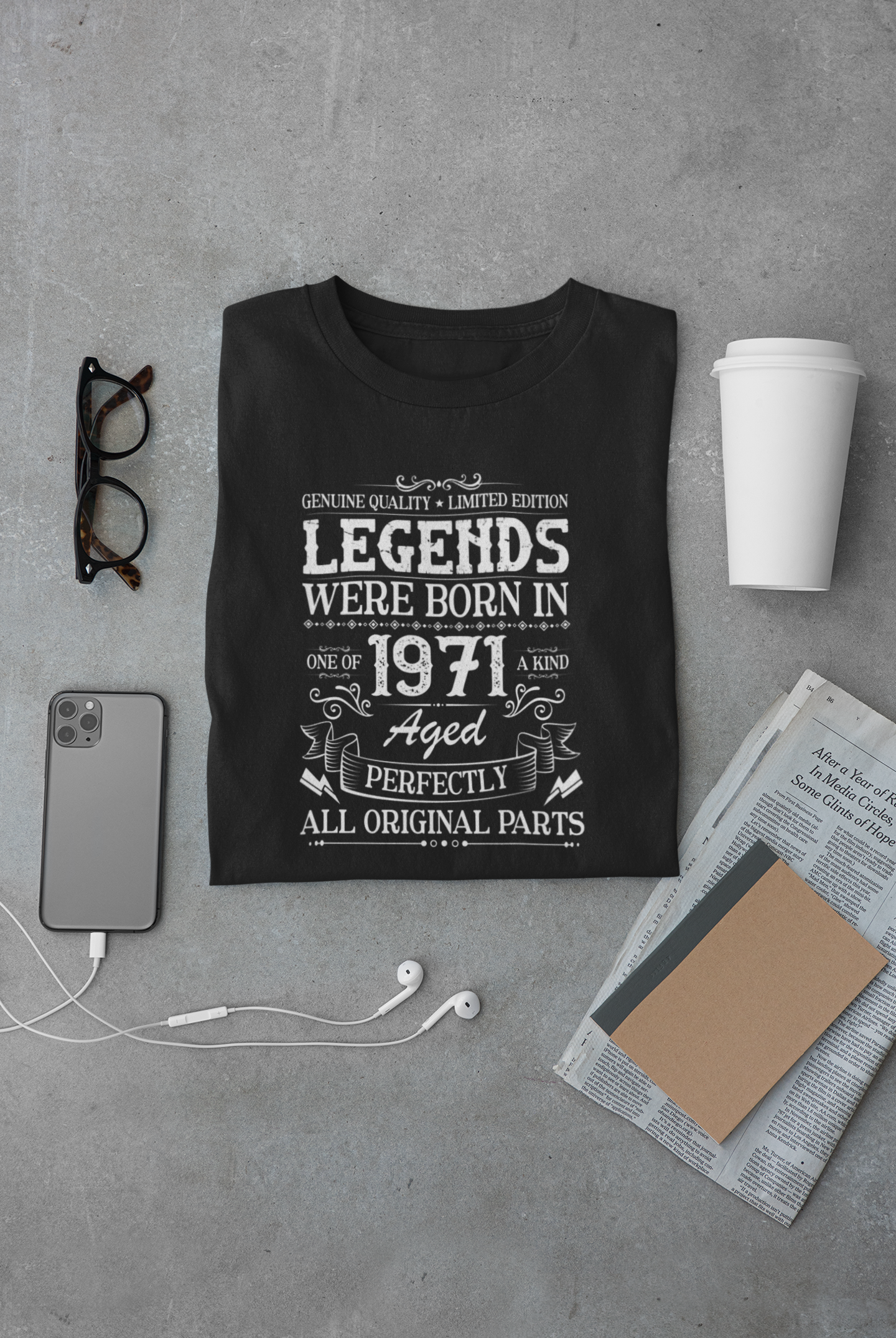 Legends were Born in 1971, Aged Perfectly Limited Edition Regular T-shirt