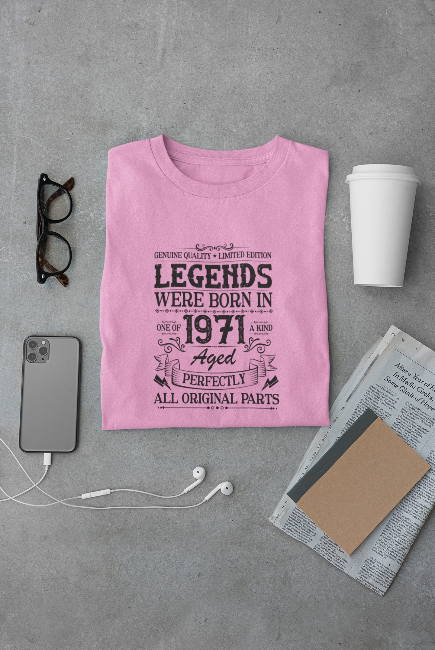 Legends were Born in 1971, Aged Perfectly Limited Edition Regular T-shirt