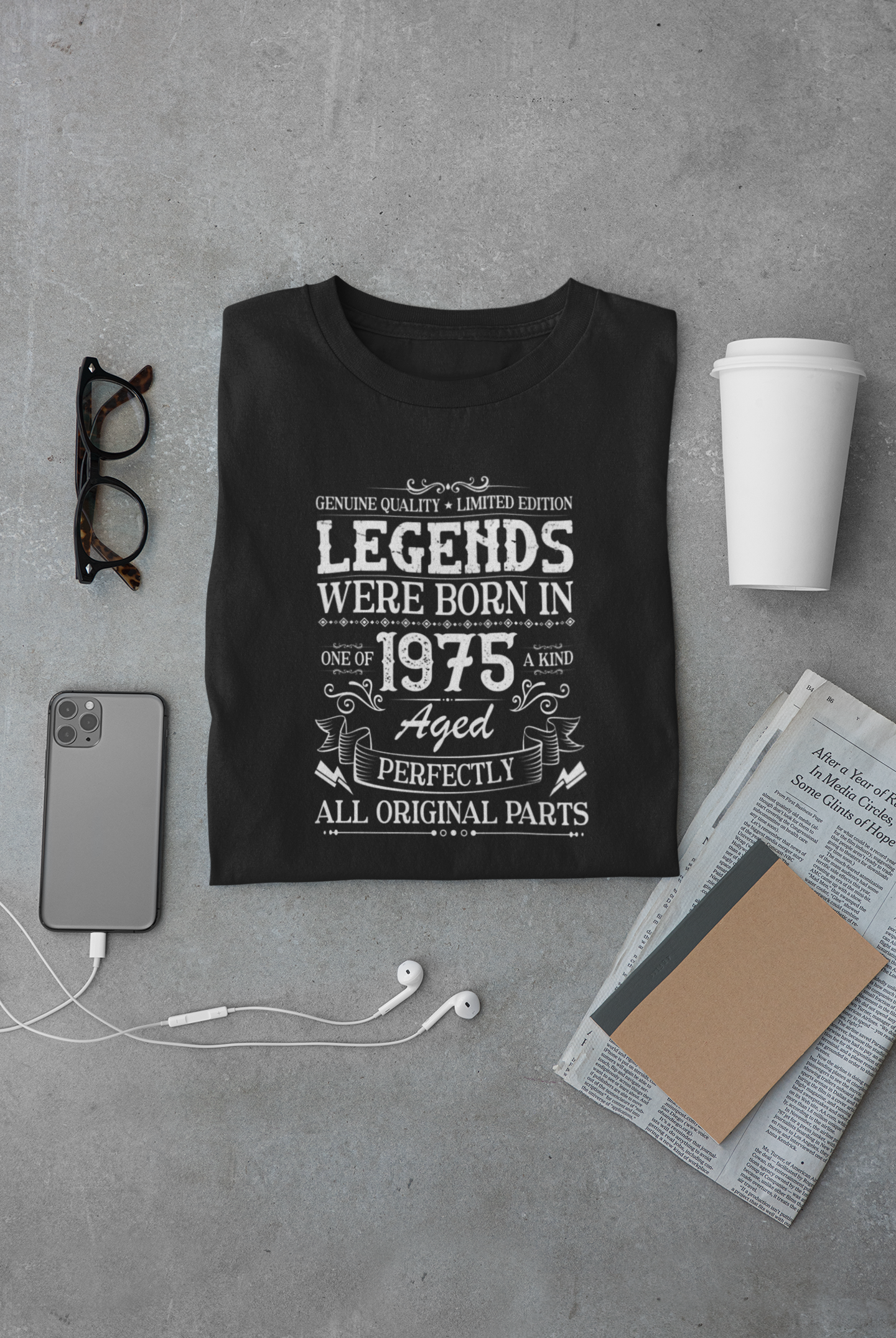 Legends were Born in 1975, Aged Perfectly Limited Edition Regular T-shirt