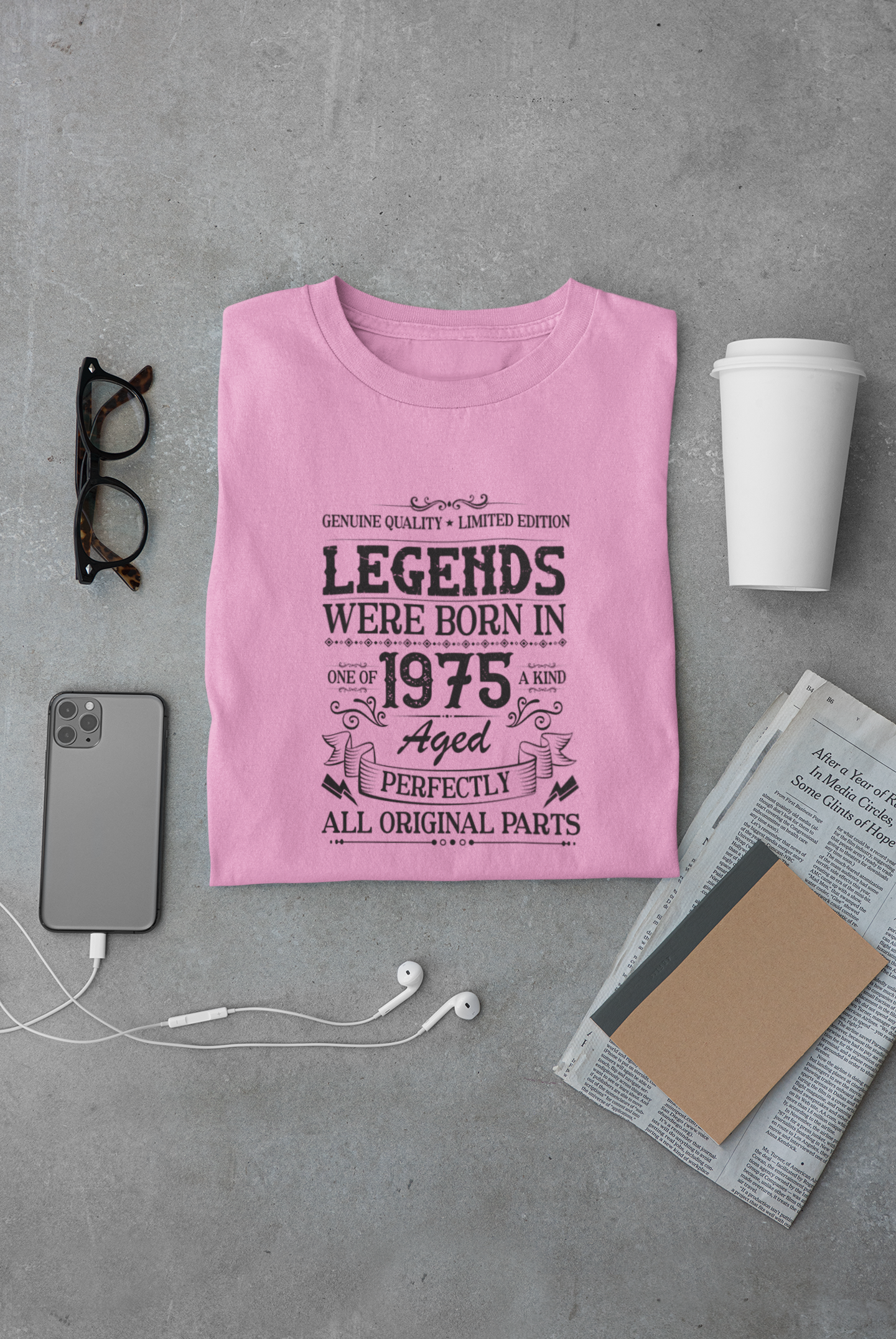 Legends were Born in 1975, Aged Perfectly Limited Edition Regular T-shirt