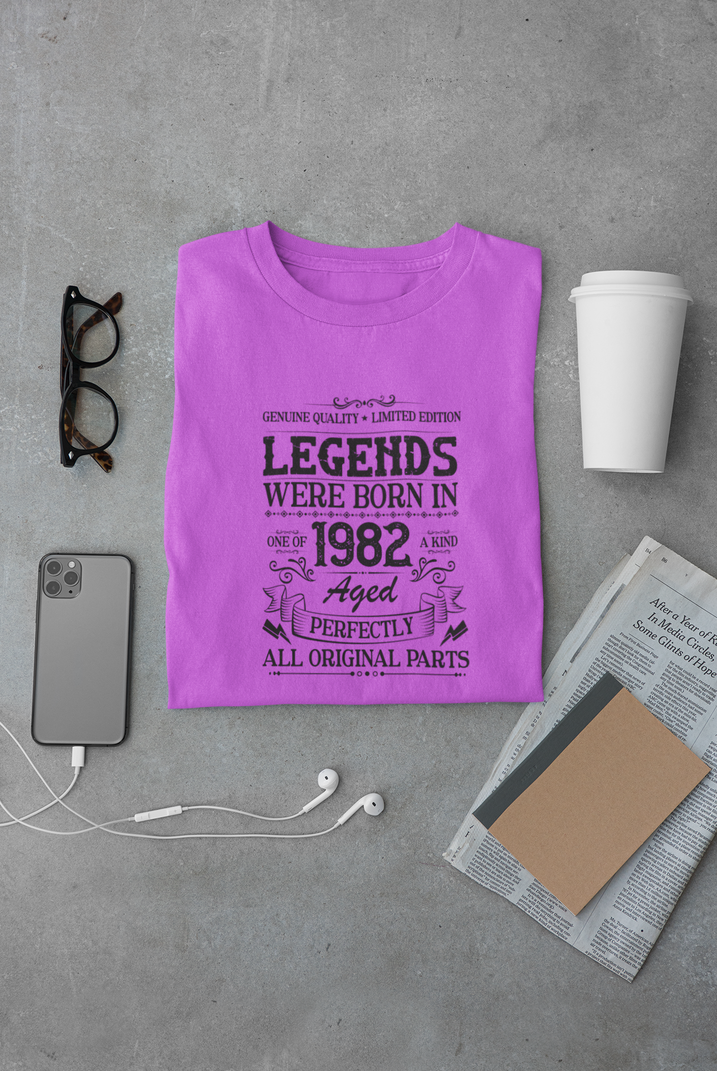 Legends were Born in 1982, Aged Perfectly Limited Edition Regular T-shirt