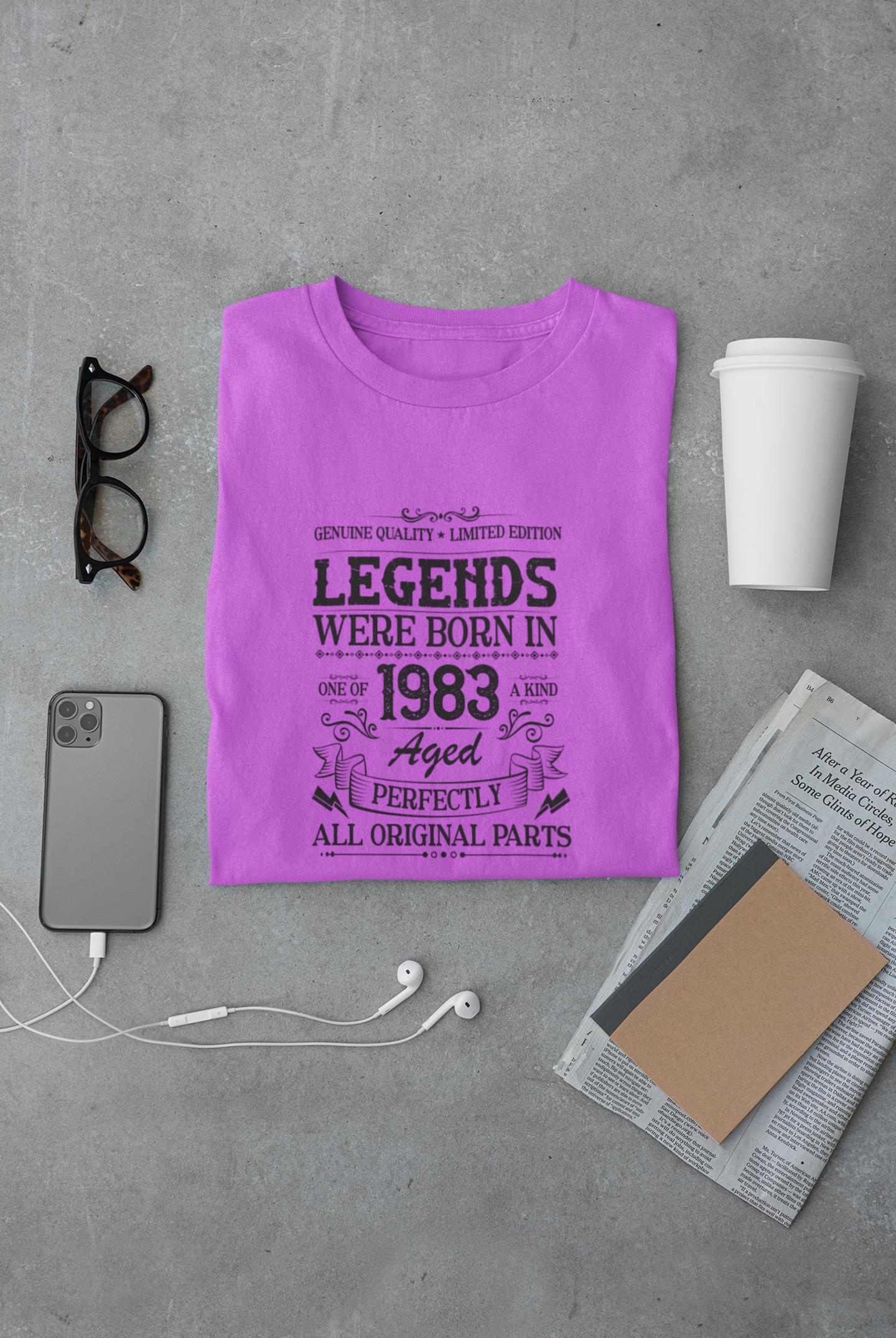 Legends were Born in 1983, Aged Perfectly Limited Edition Regular T-shirt