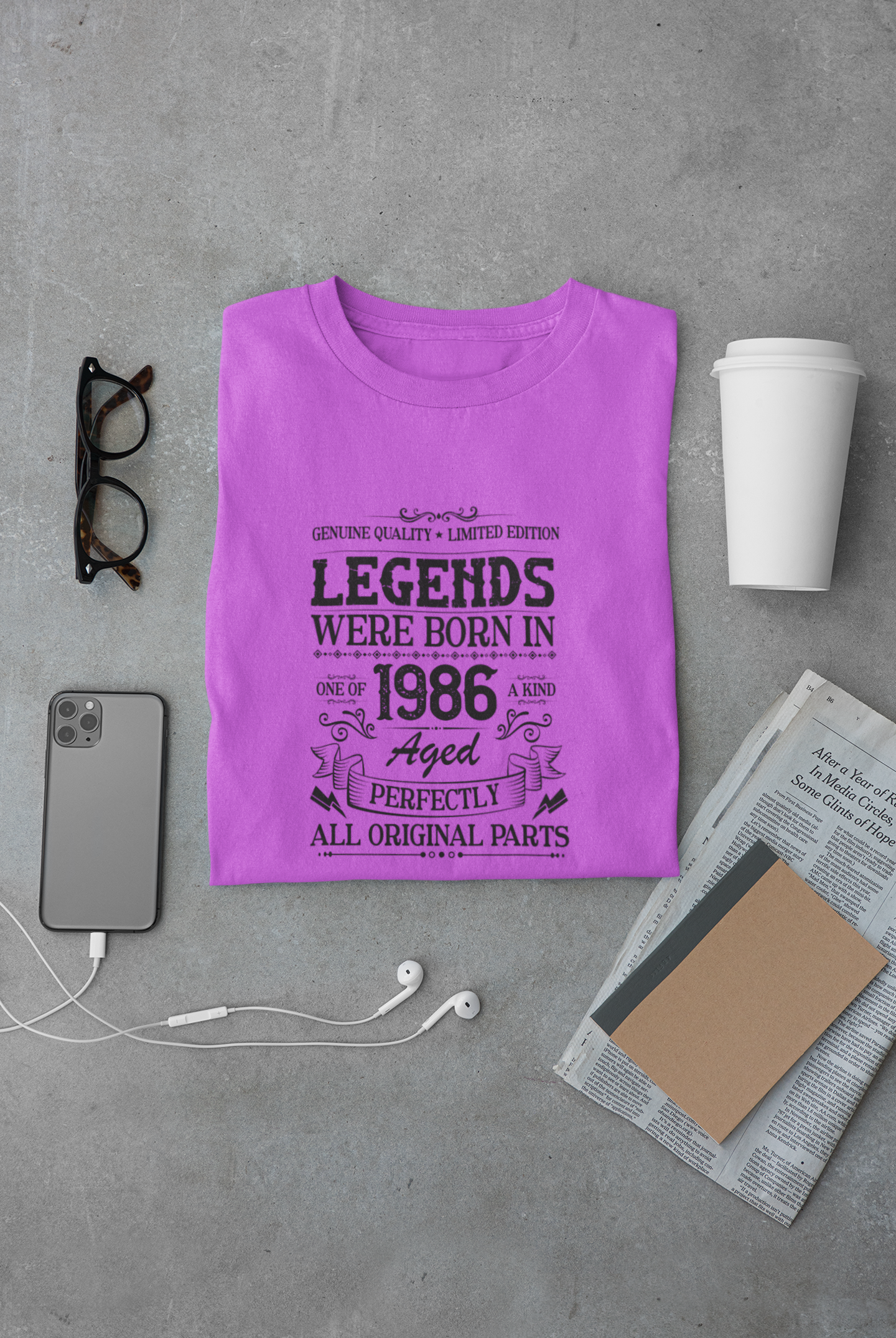 Legends were Born in 1986, Aged Perfectly Limited Edition Regular T-shirt