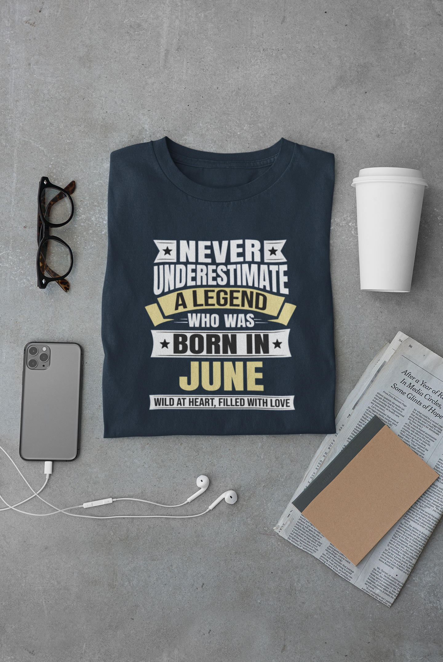 Never Underestimate a Legend Born in June Limited Edition Regular T-shirt